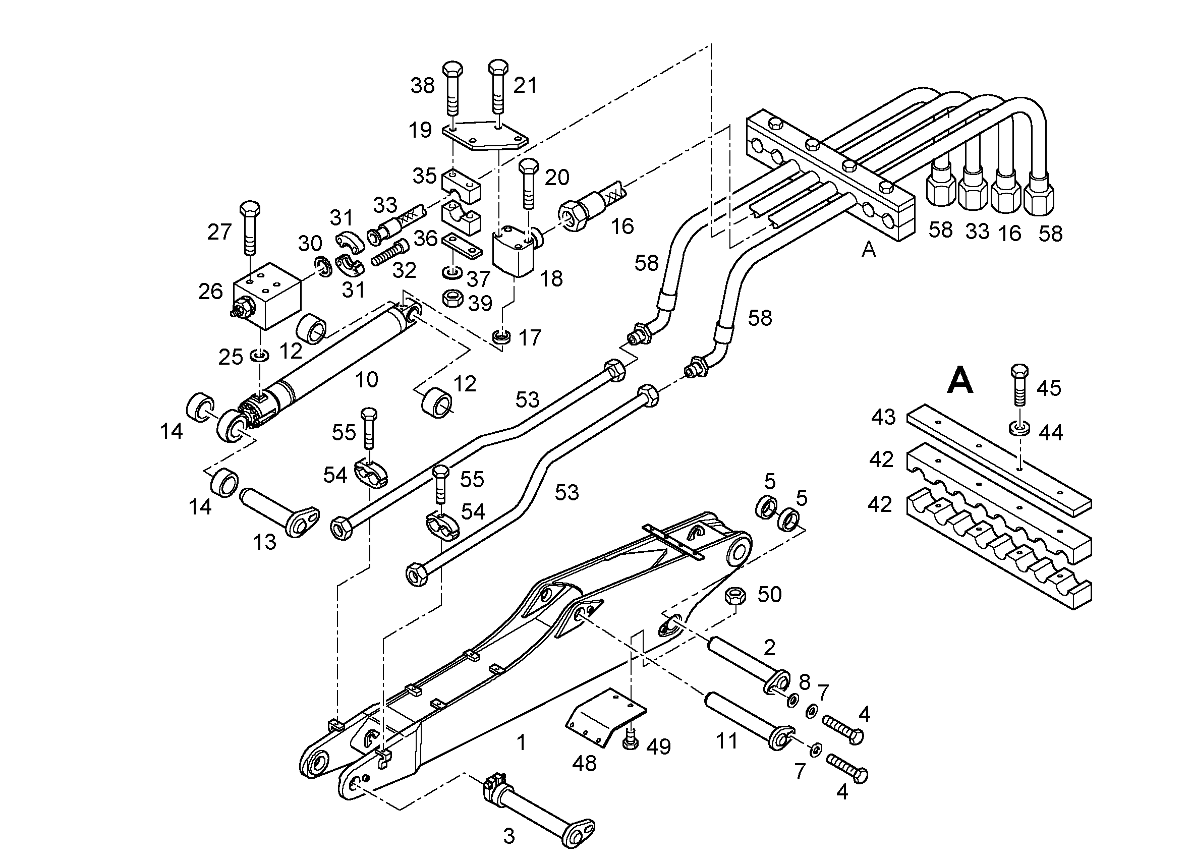 ШЛАНГ 20X5700 7022848 LIEBHERR