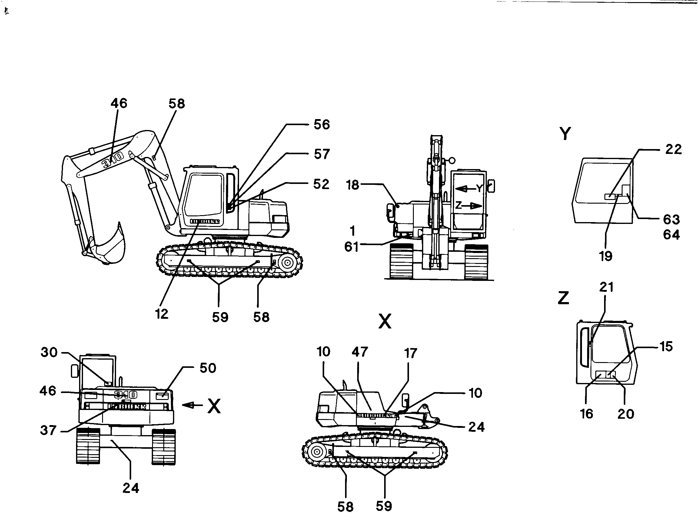 ТАБЛИЦА ГРУЗОПОДЪЕМНОСТИ 9249571 LIEBHERR