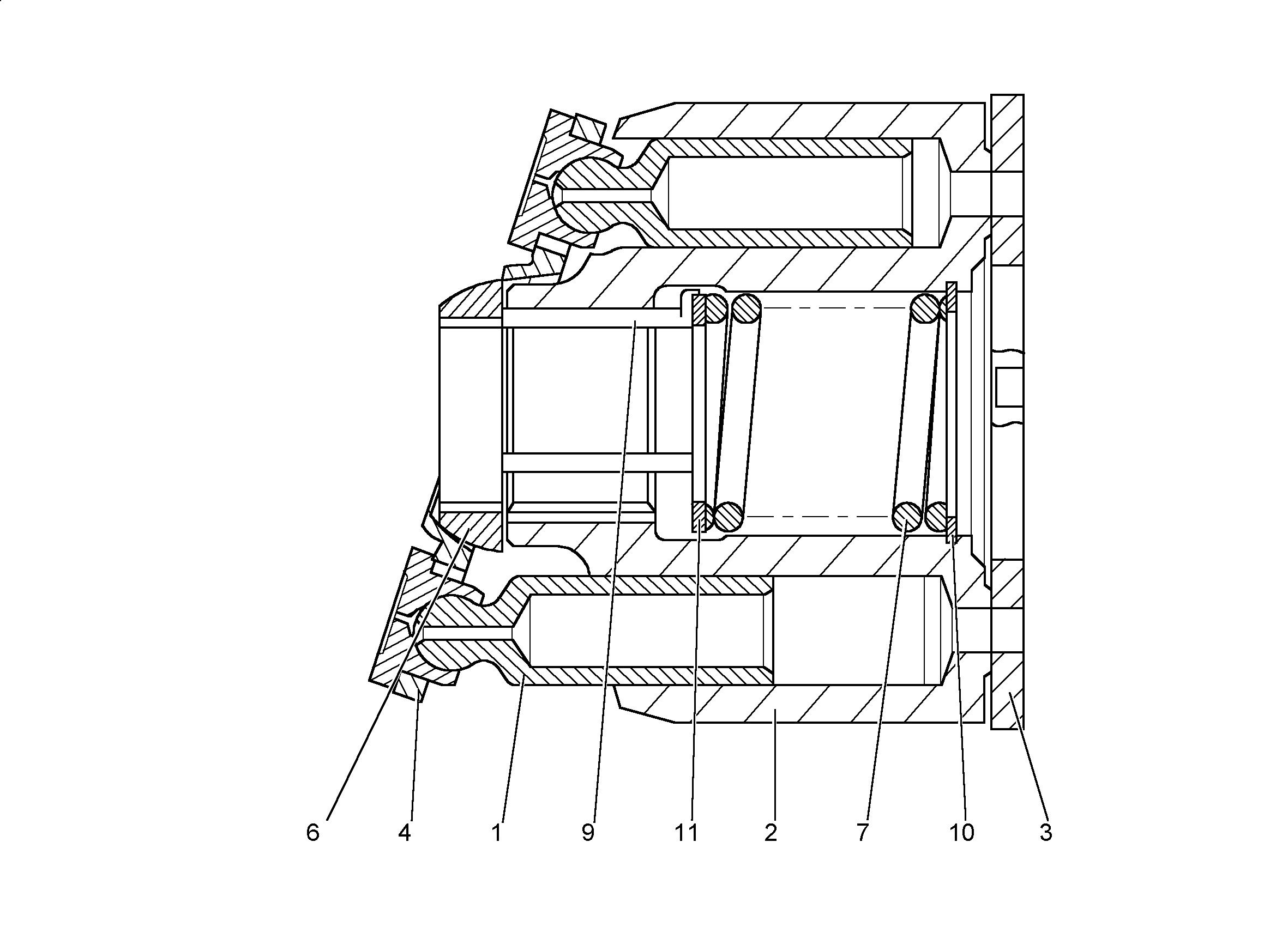 Прижимная пружина 7408807 LIEBHERR