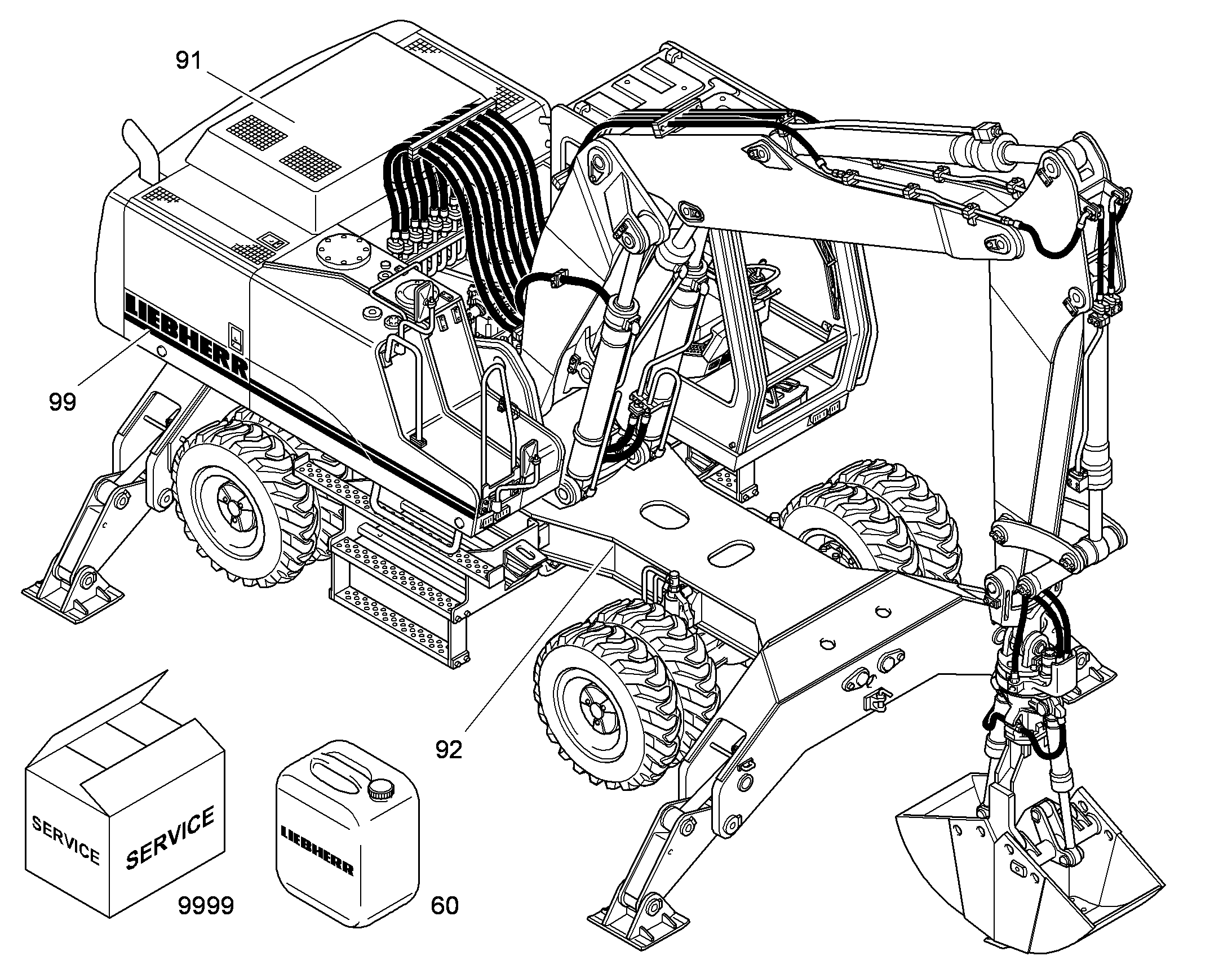СМАЗОЧНЫЕ МАТЕРИАЛЫ 9909980 LIEBHERR