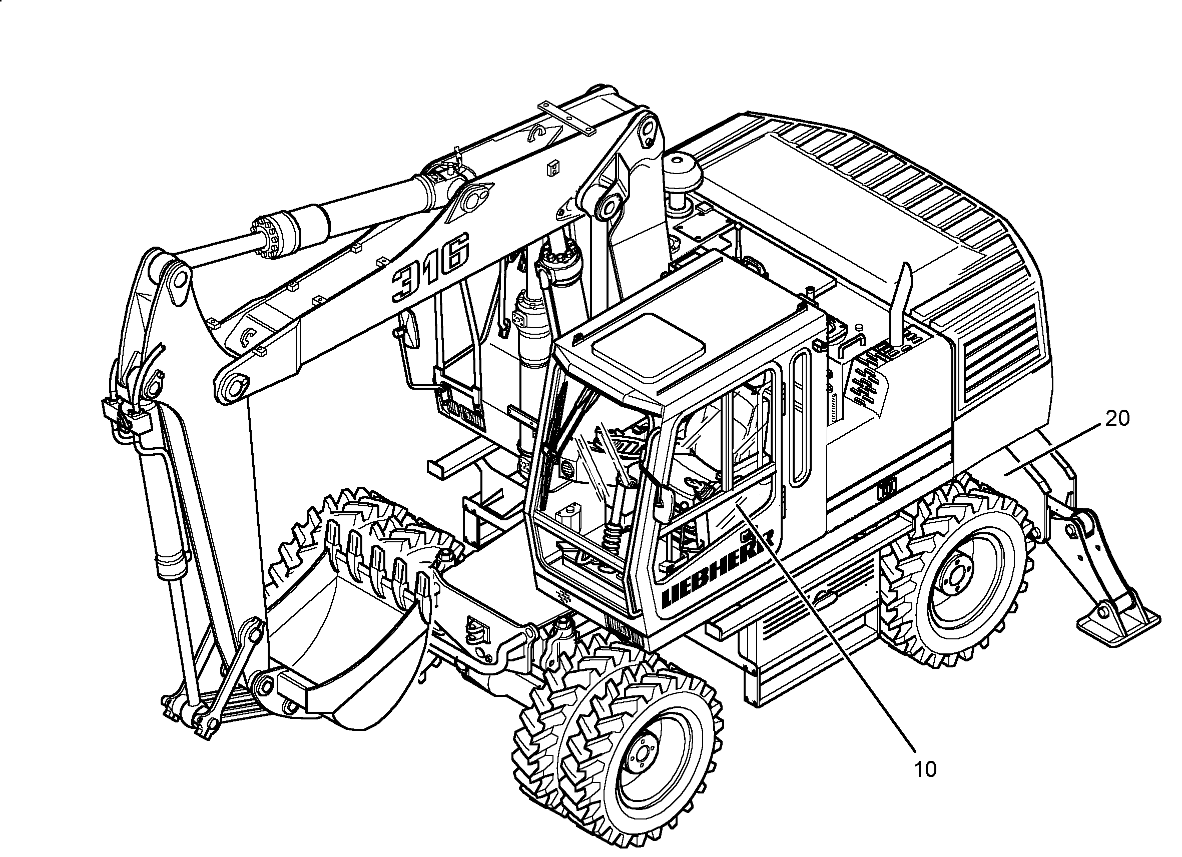 ЭЛЕКТРИЧЕСКИЕ ЧАСТИ ШАССИ 9911768 LIEBHERR