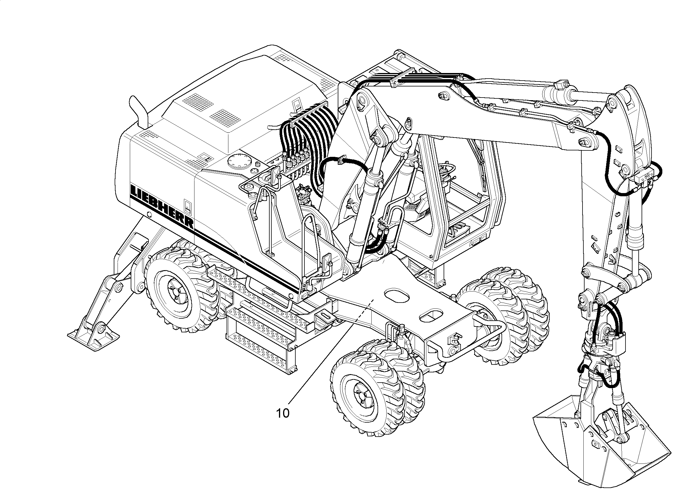 РАЗДЕЛЬНОЕ УПРАВЛ. 2ТОЧКИ ОП. 9961954 LIEBHERR