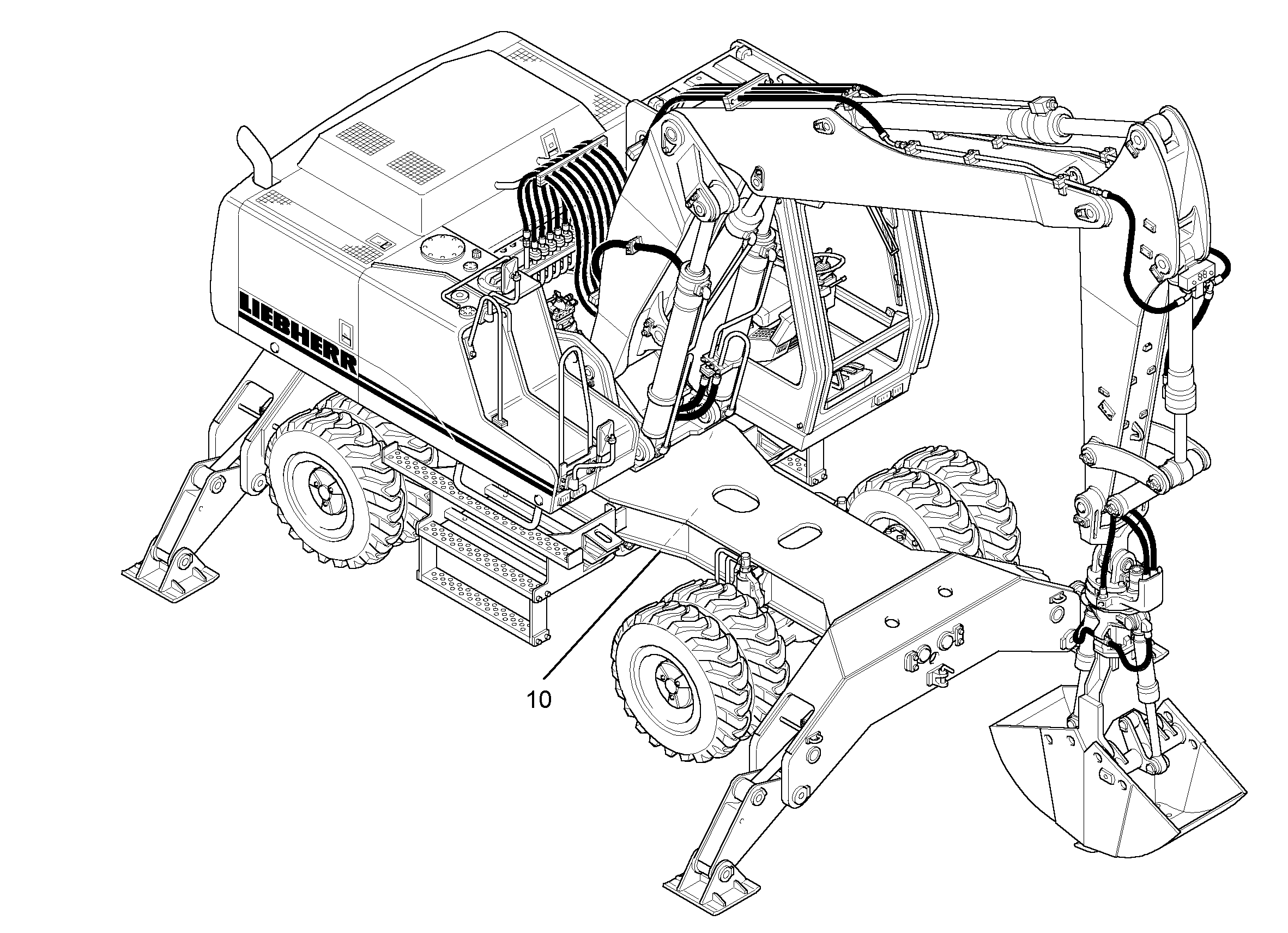 РАЗДЕЛЬНОЕ УПРАВЛ. 4ТОЧКИ ОП. 9911219 LIEBHERR