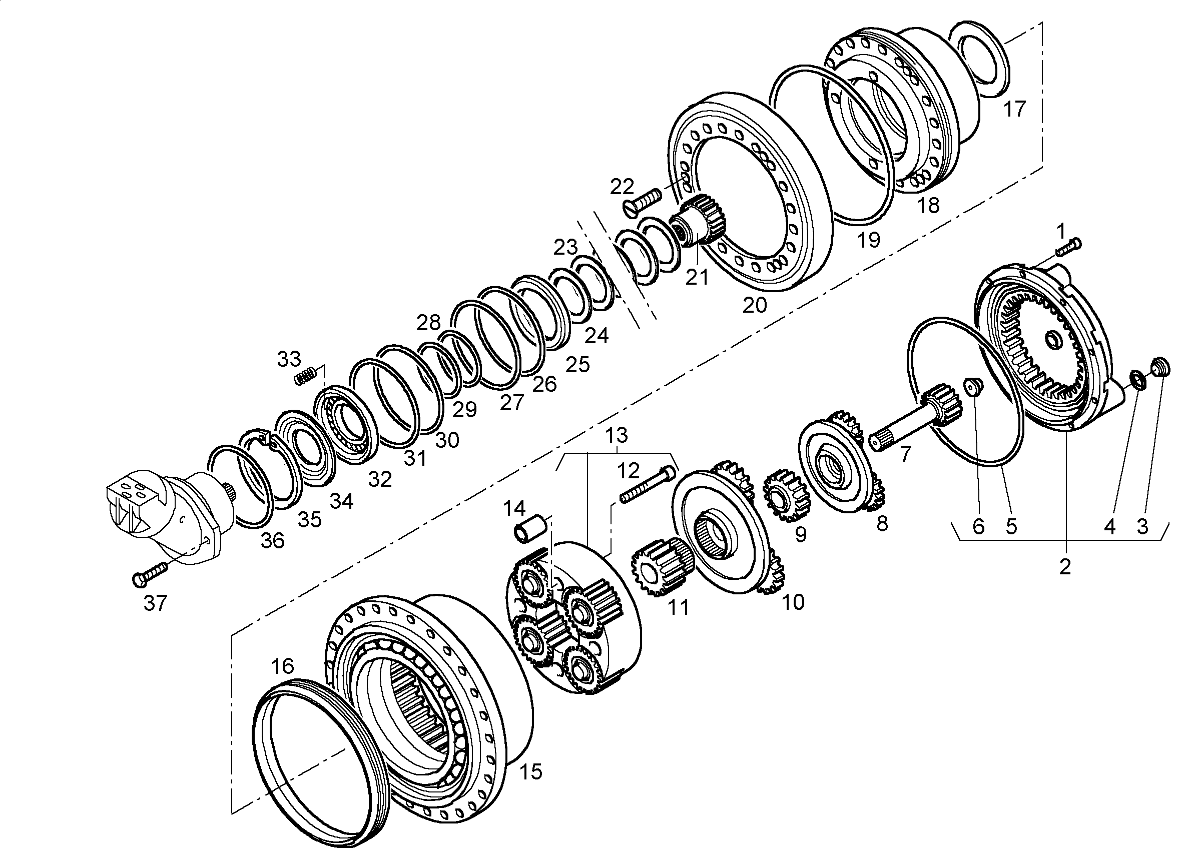 1-Я ПЛАНЕТАРНАЯ ПЕРЕДАЧА 7024777 LIEBHERR