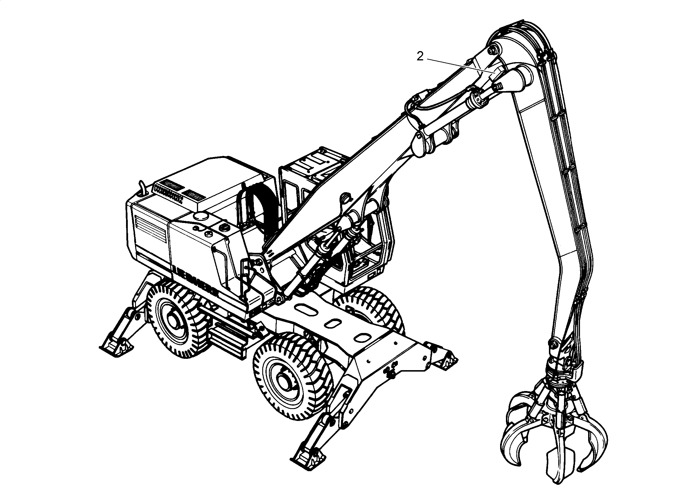 ОТКЛЮЧЕНИЕ ЦИЛИНДРА РУКОЯТИ 9917506 LIEBHERR