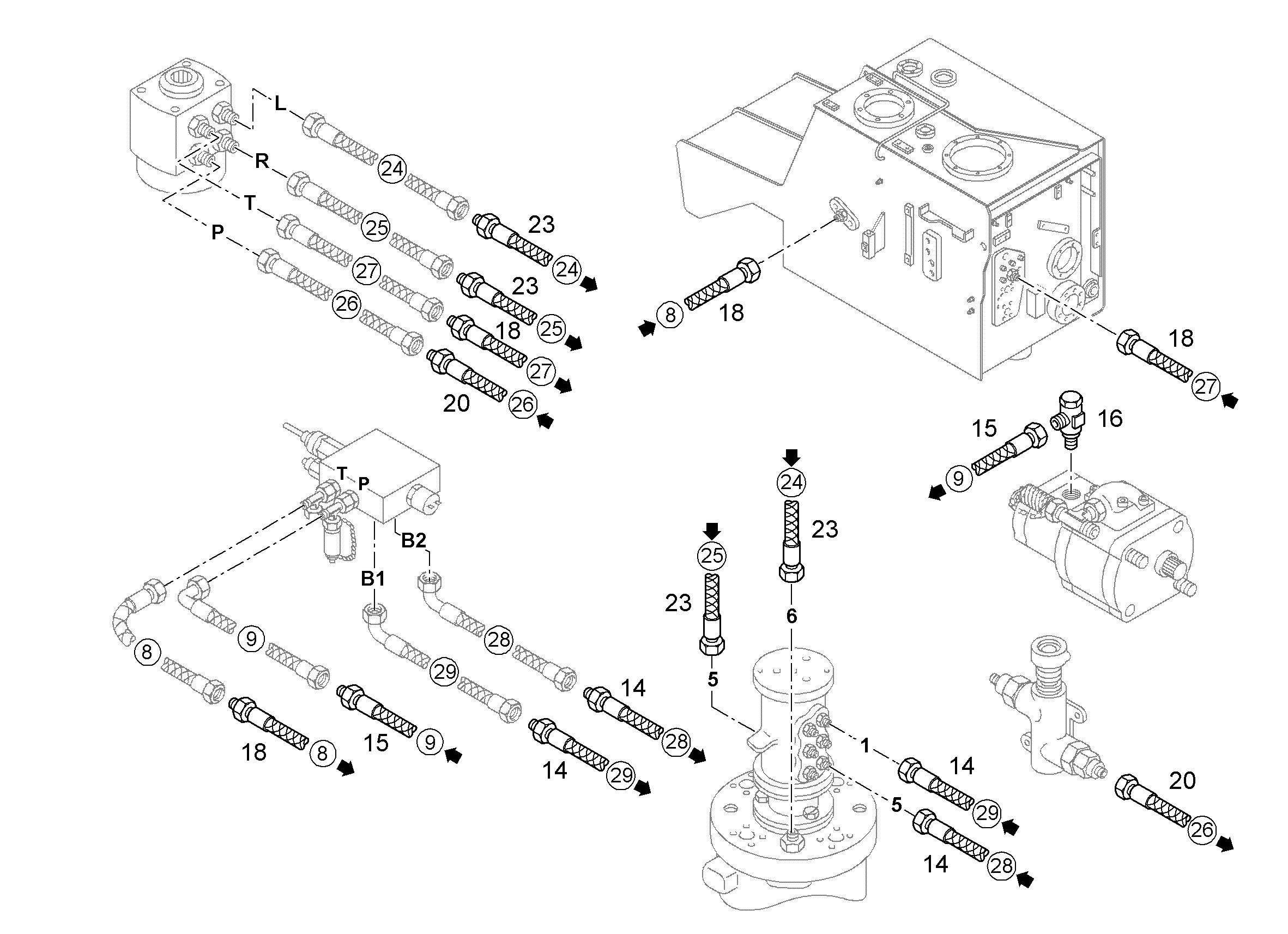 ШЛАНГ 12X3600 10023842 LIEBHERR