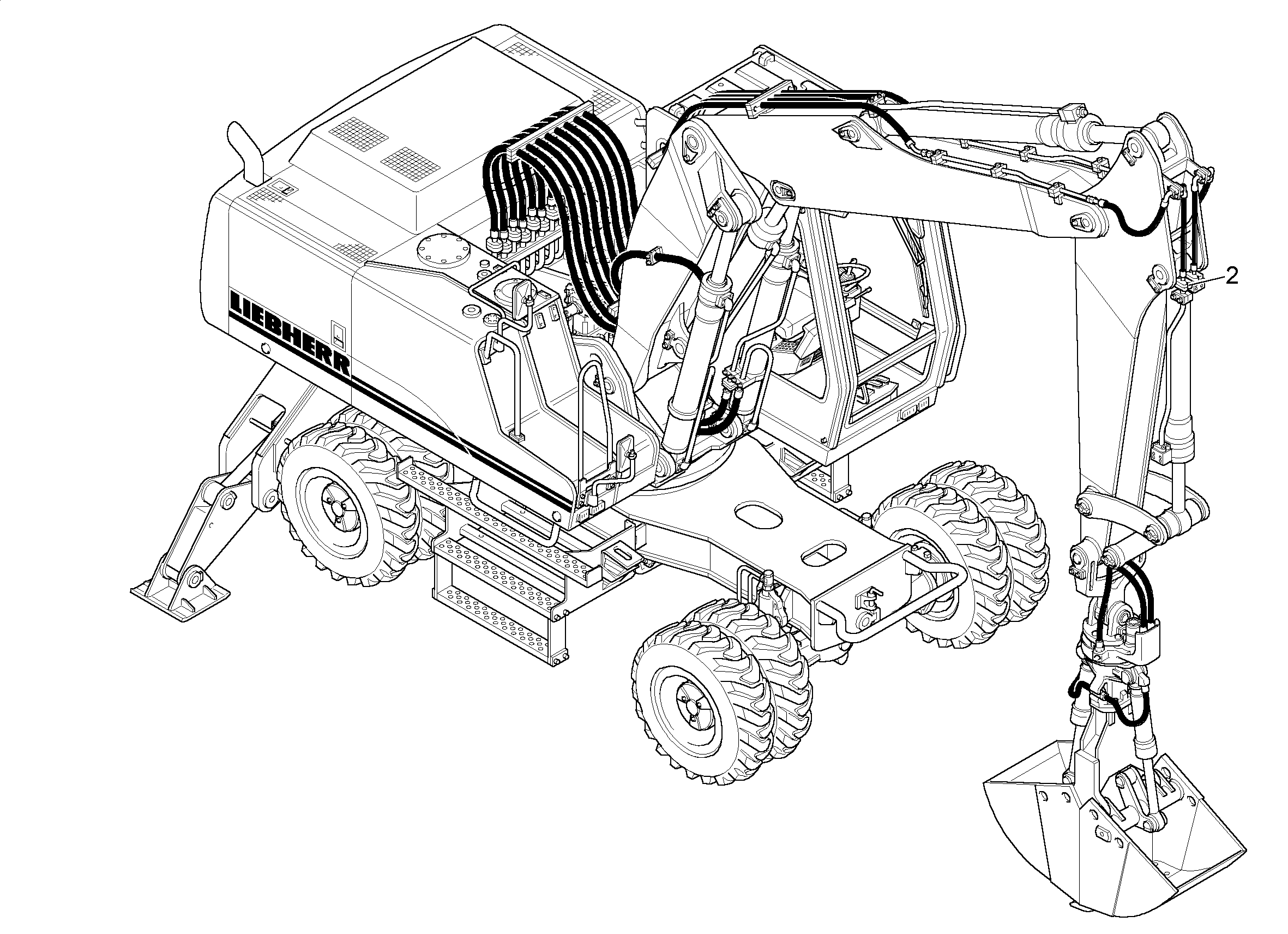 ЗАЩ.ТРУБЫ ЦИЛ.РУК. 9822360 LIEBHERR