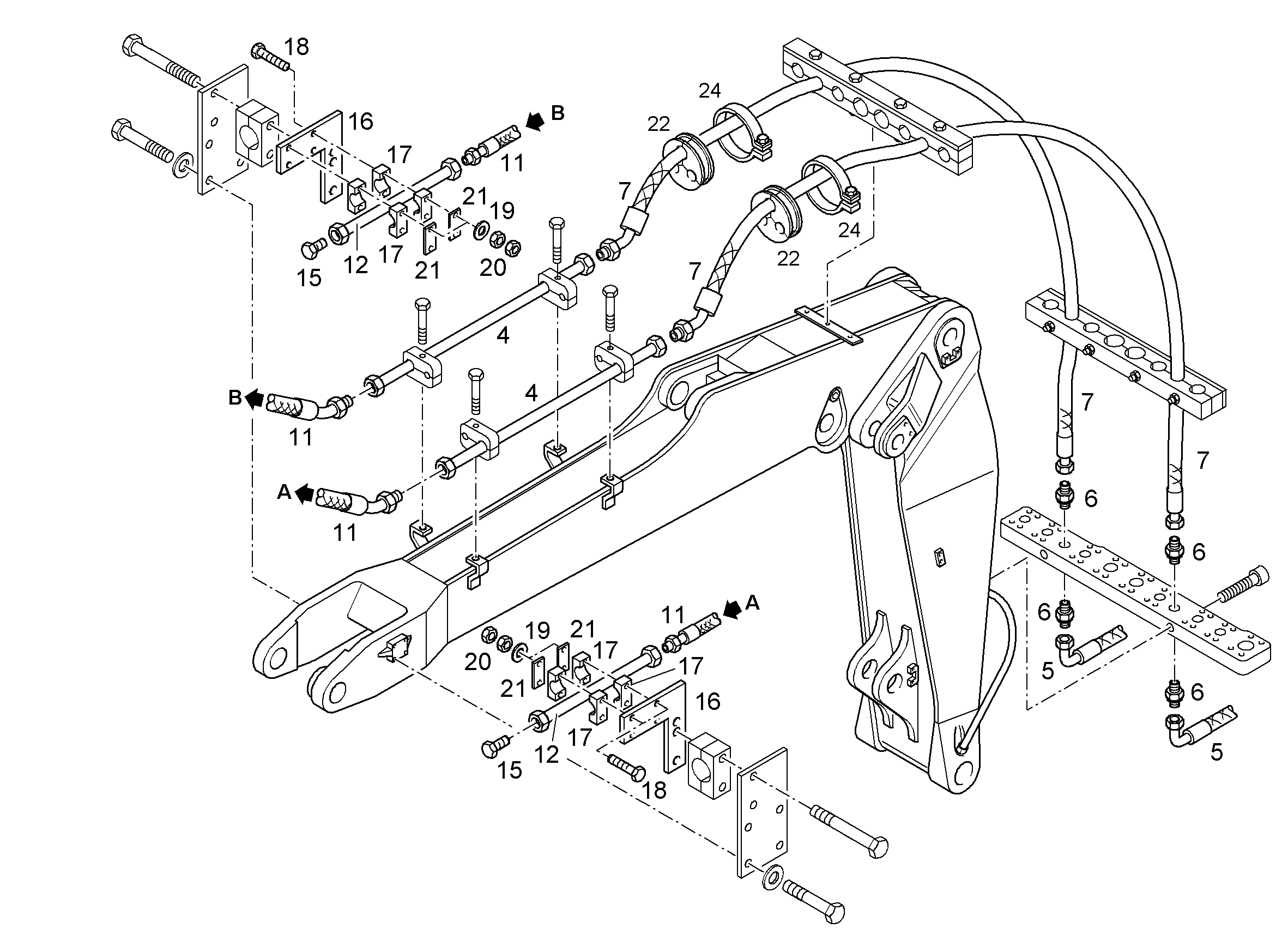 ШЛАНГ 12X4000 7023387 LIEBHERR