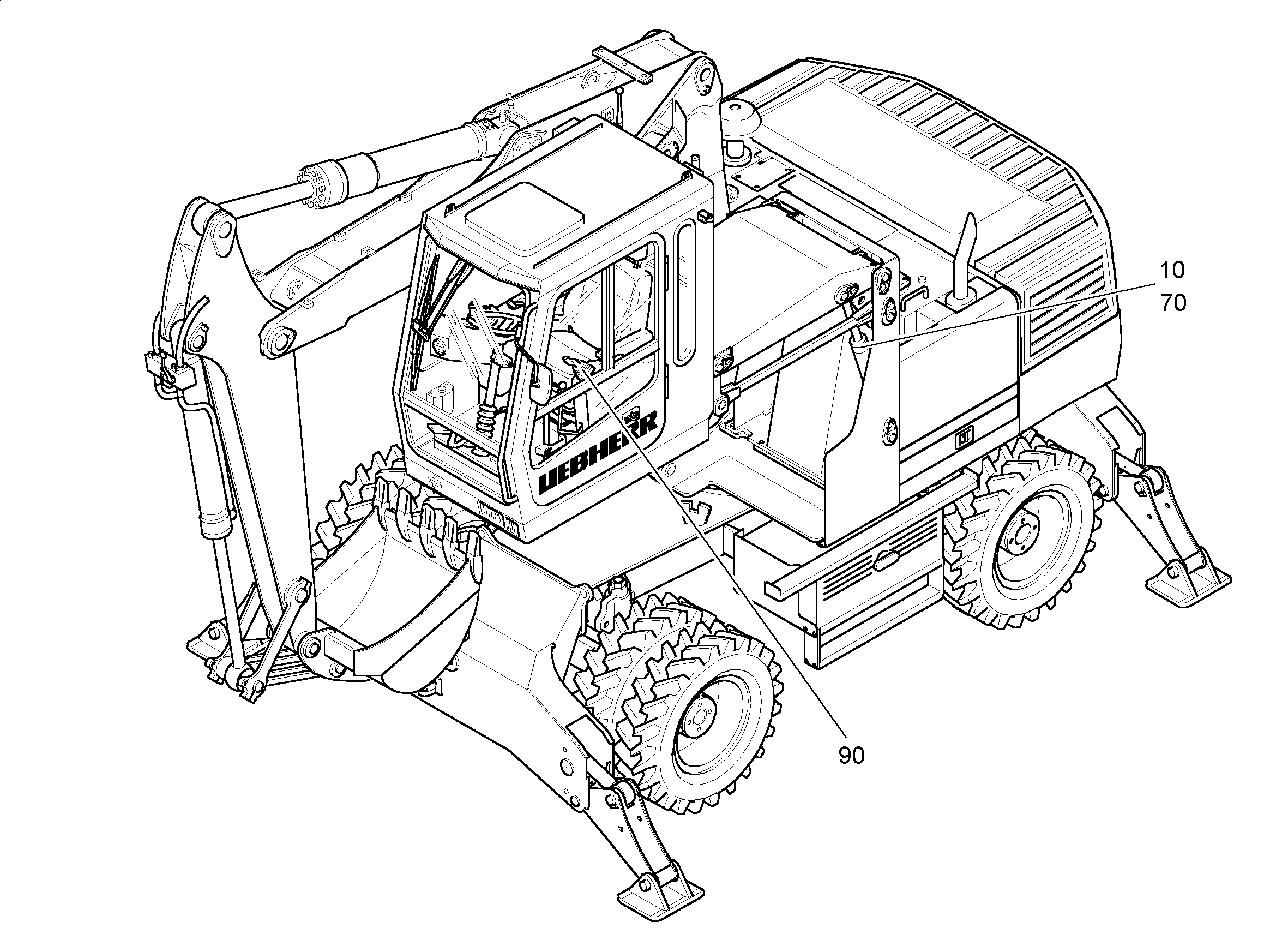ГИДРАВЛИЧЕСКАЯ СИСТЕМА 9912889 LIEBHERR