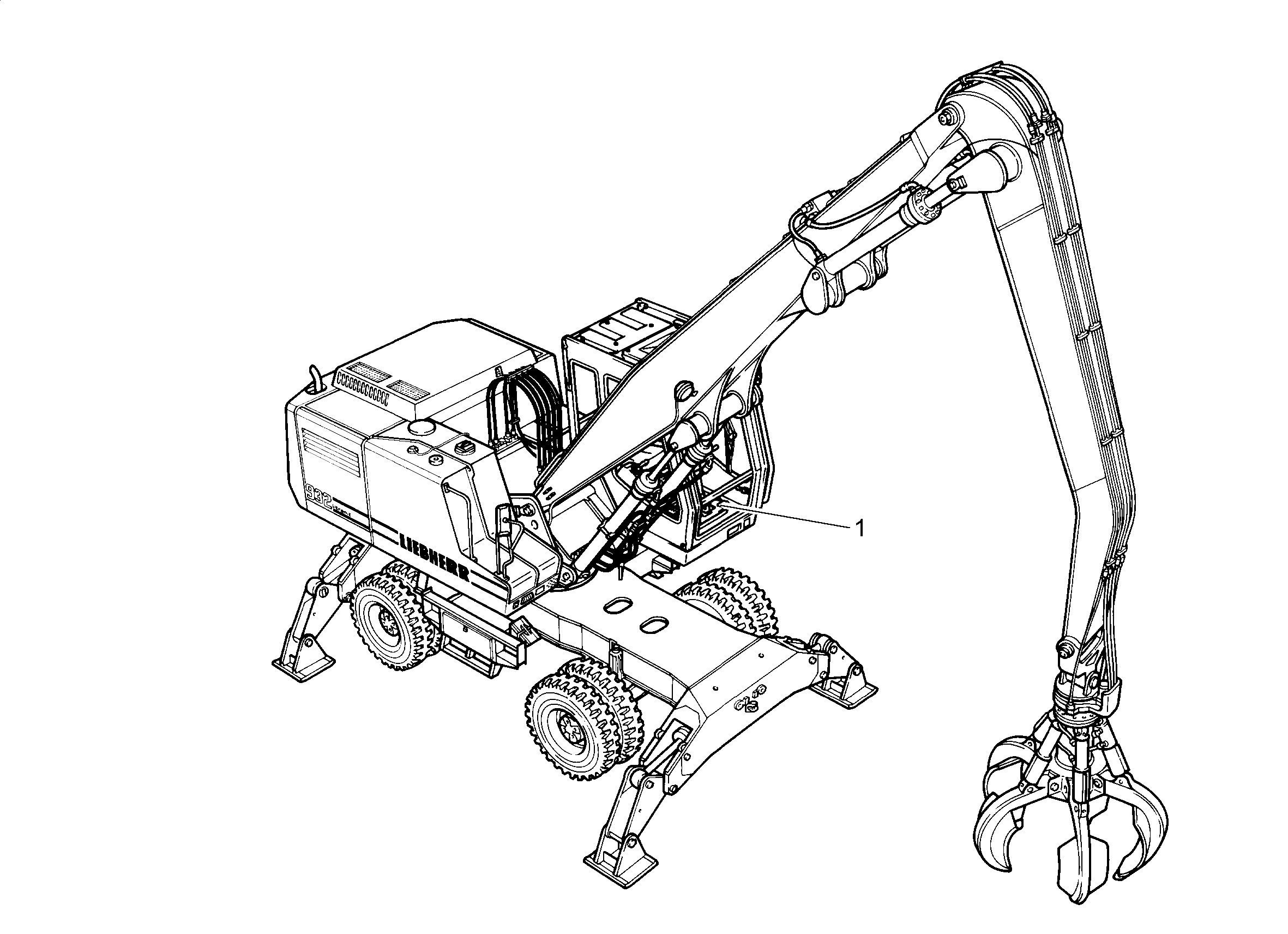 ЗАДЕЙСТВИЕ ОПОРЫ 9914565 LIEBHERR