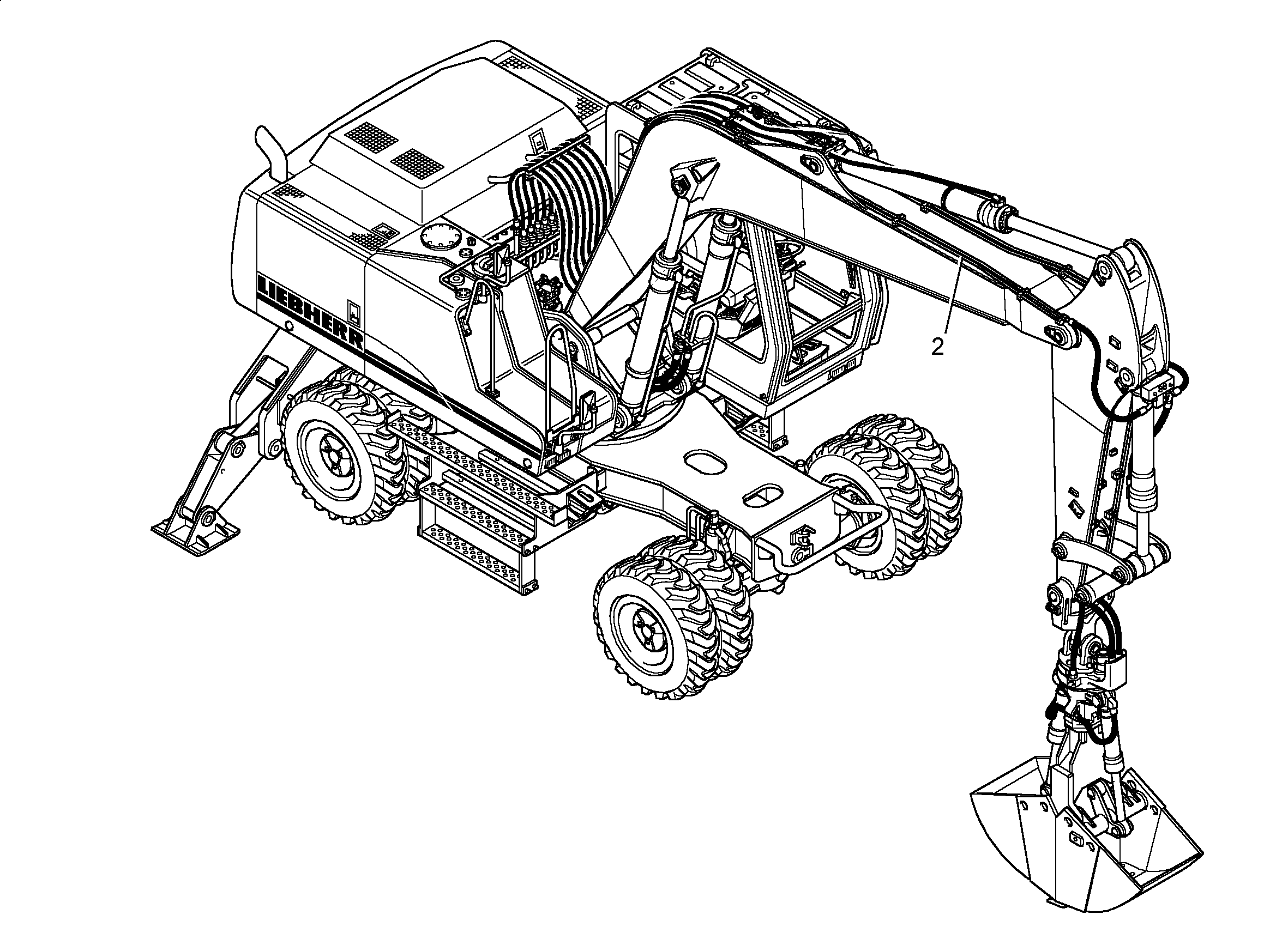 ПРОВОДКА МОНТАЖНЫЙ НАБОР AHS 9922941 LIEBHERR