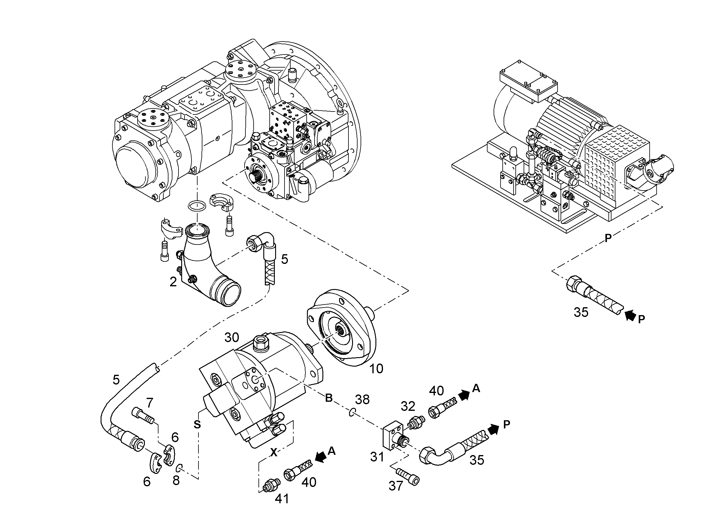 НАСОС ШЕСТЕРЕННЫЙ 7028699 LIEBHERR