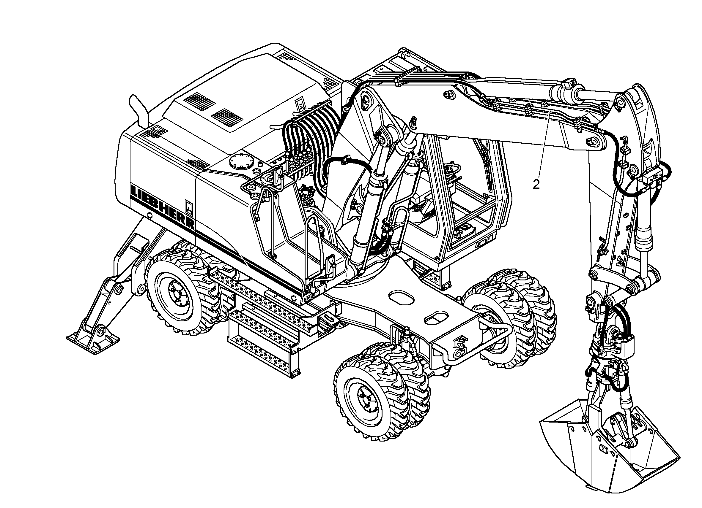 ПРОВОДКА МОНТАЖНЫЙ НАБОР AHS 9915025 LIEBHERR