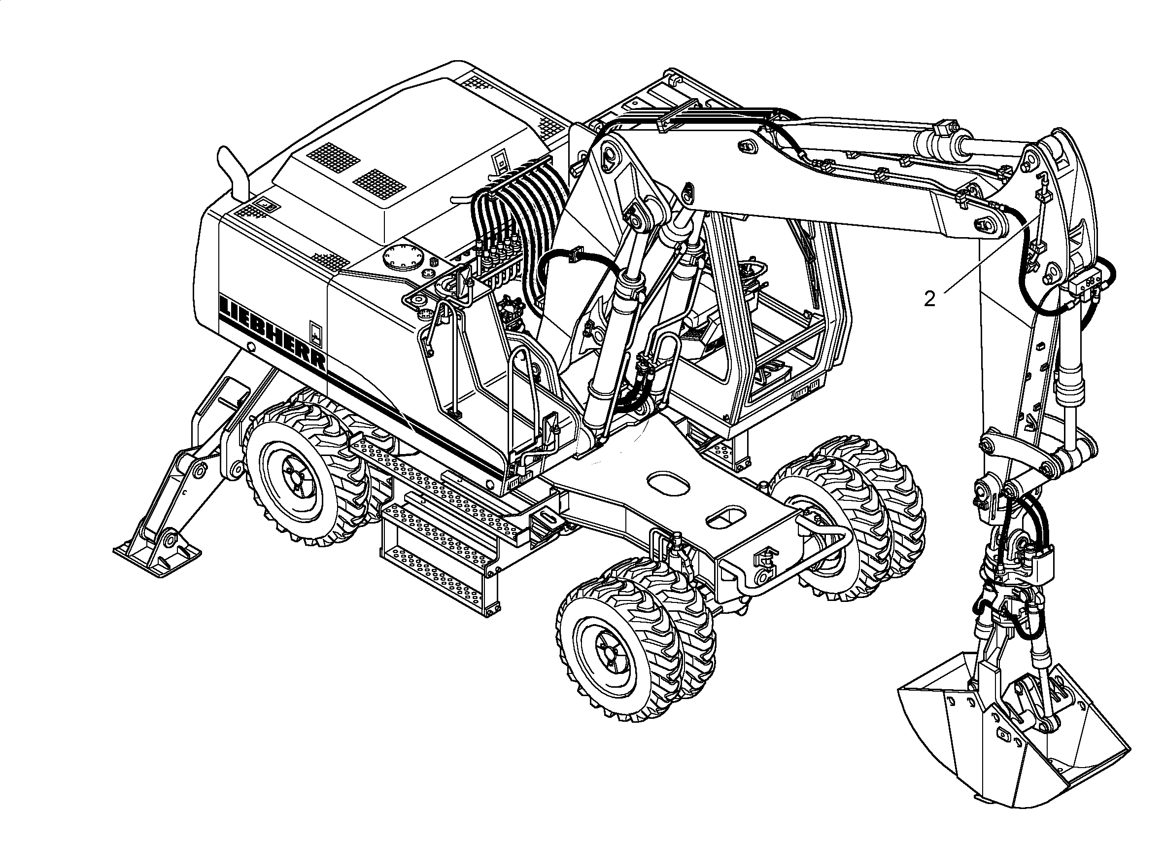ПРОВОДКА МОНТАЖНЫЙ НАБОР AHS 9914407 LIEBHERR