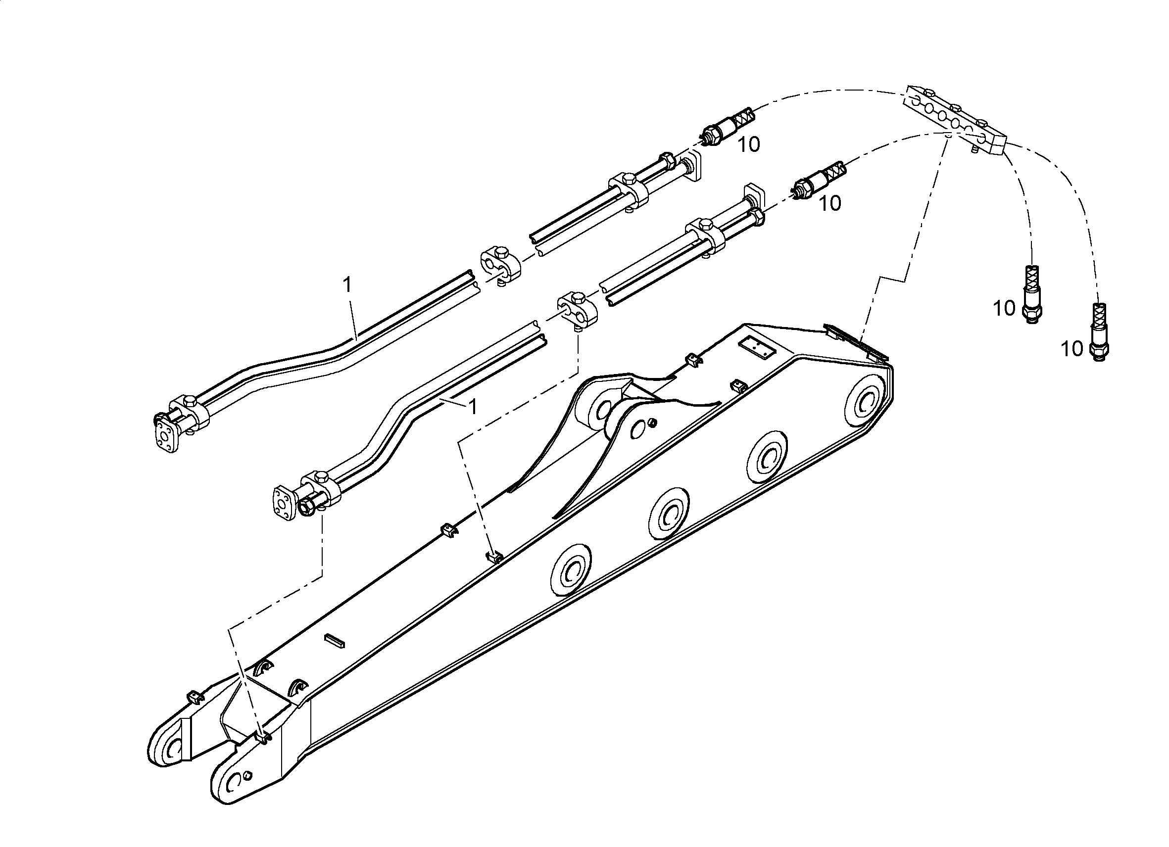 ПРОВОДКА МОНТАЖНЫЙ НАБОР AHS 9913763 LIEBHERR