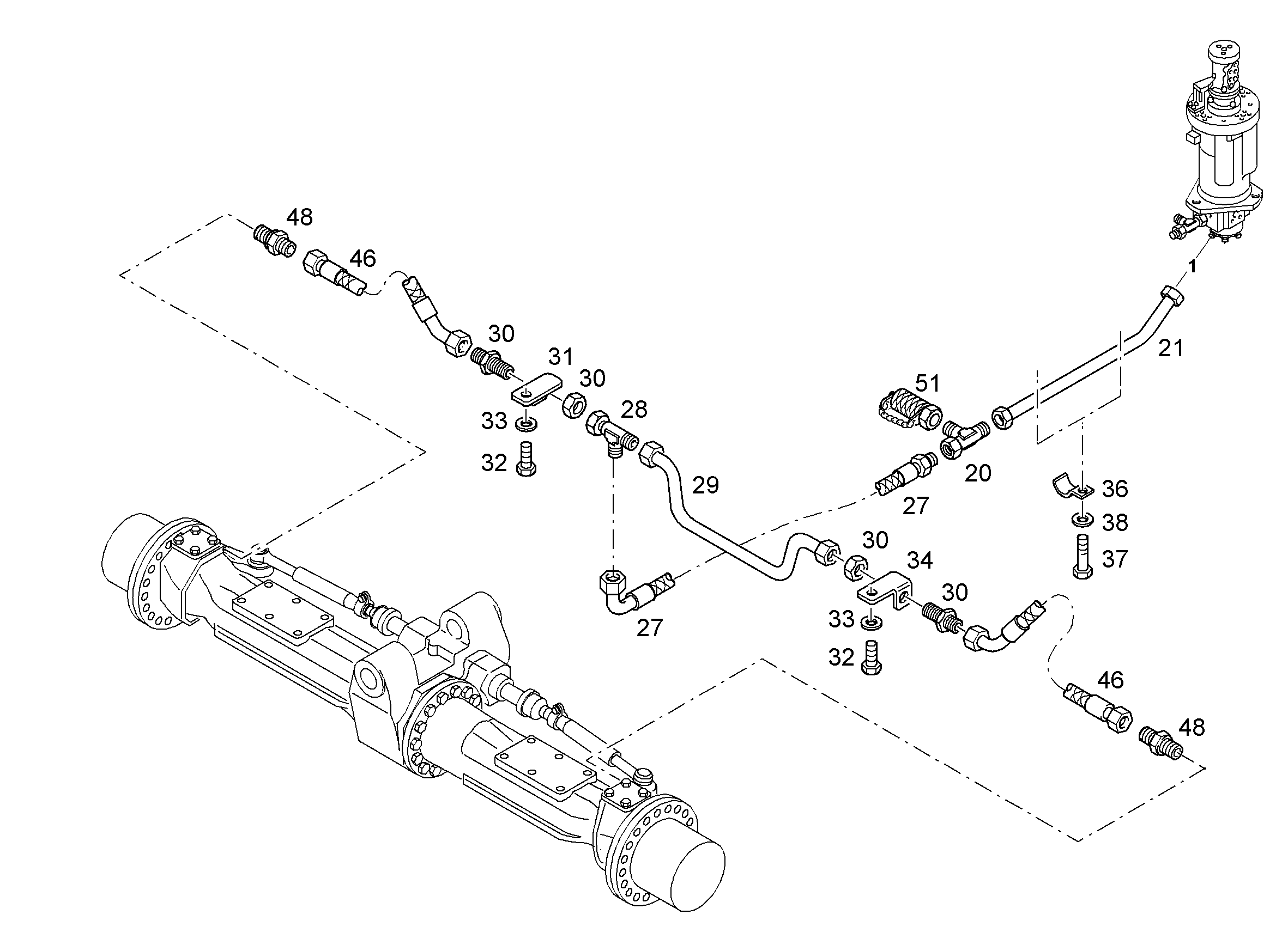 ШЛАНГ 8X400 7024244 LIEBHERR