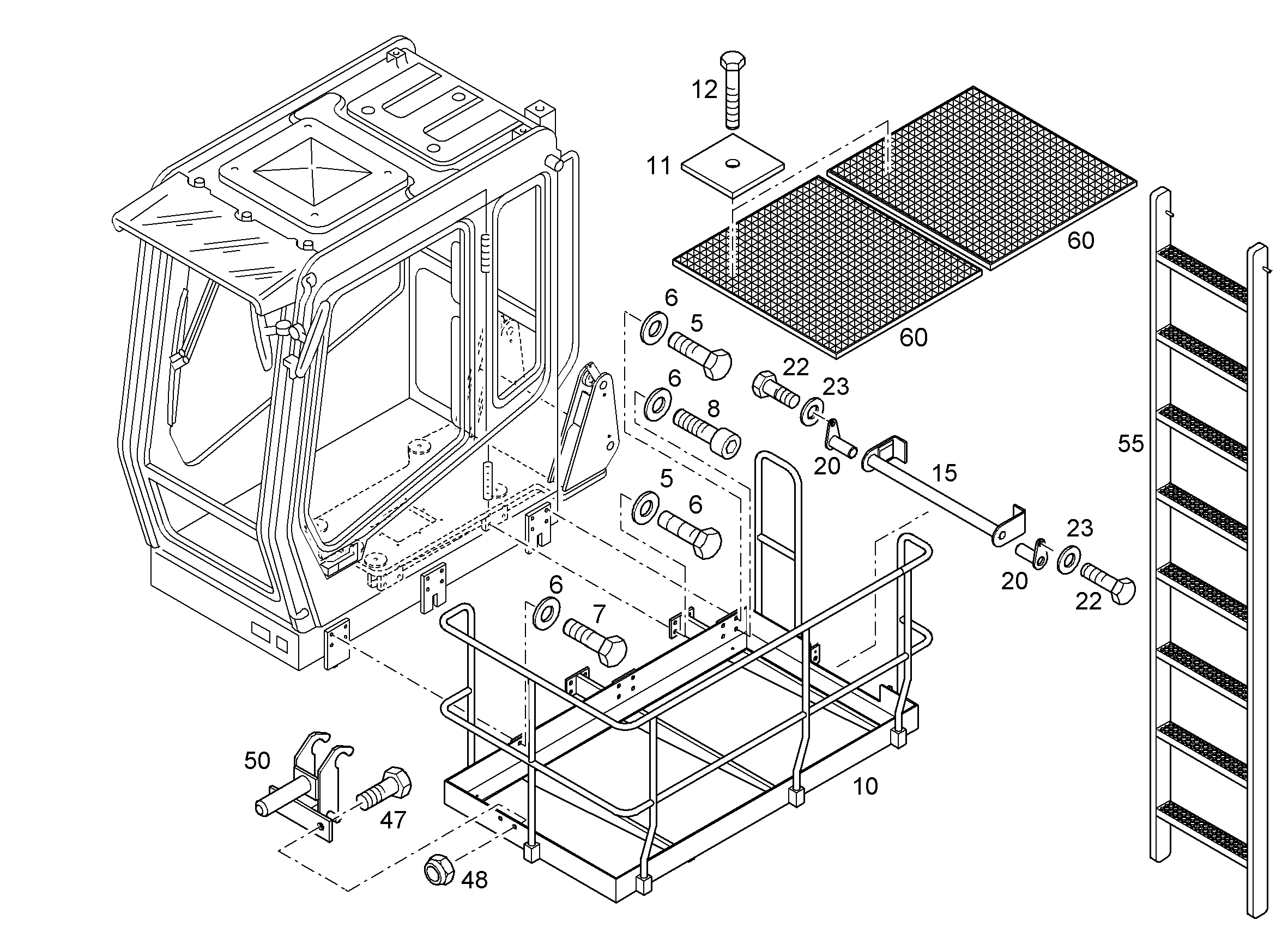 ПЛАТФОРМА 9917281 LIEBHERR