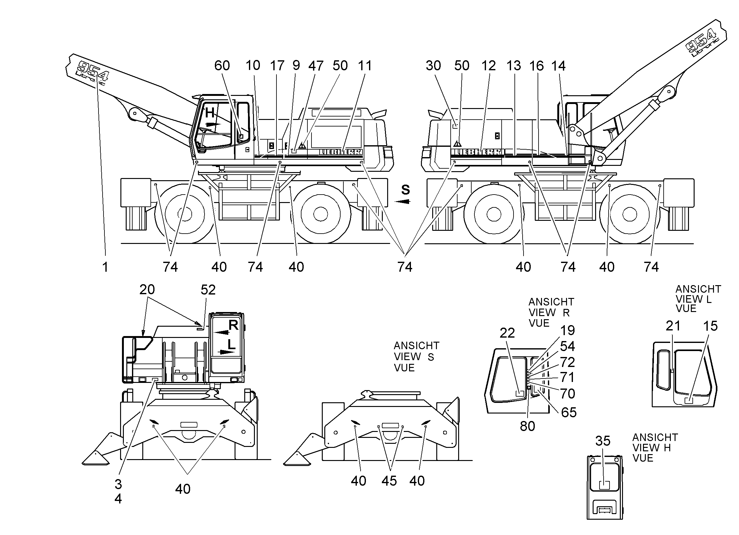ПЛАН СМАЗКИ 9281847 LIEBHERR
