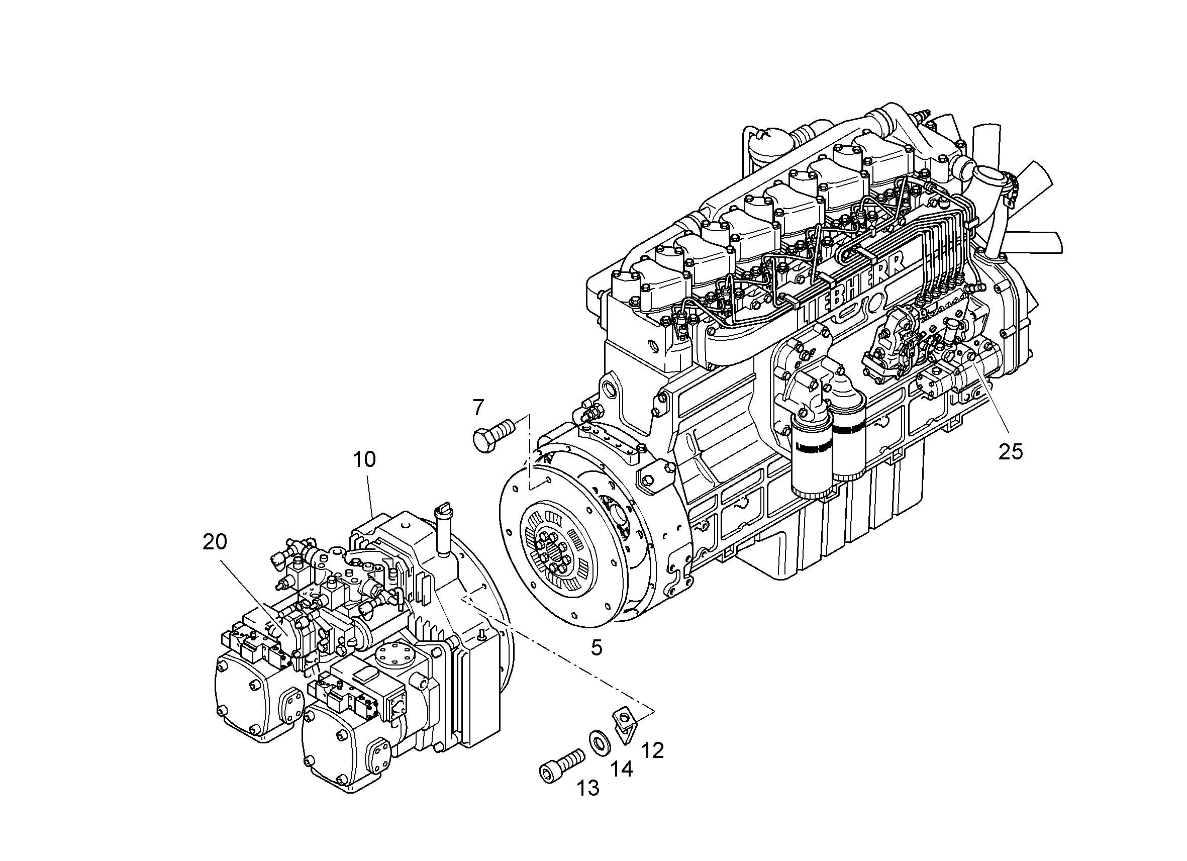ДОПОЛНЕНИЕ-ГЕНЕРАТОРНАЯ УСТ. 20KW 9925850 LIEBHERR