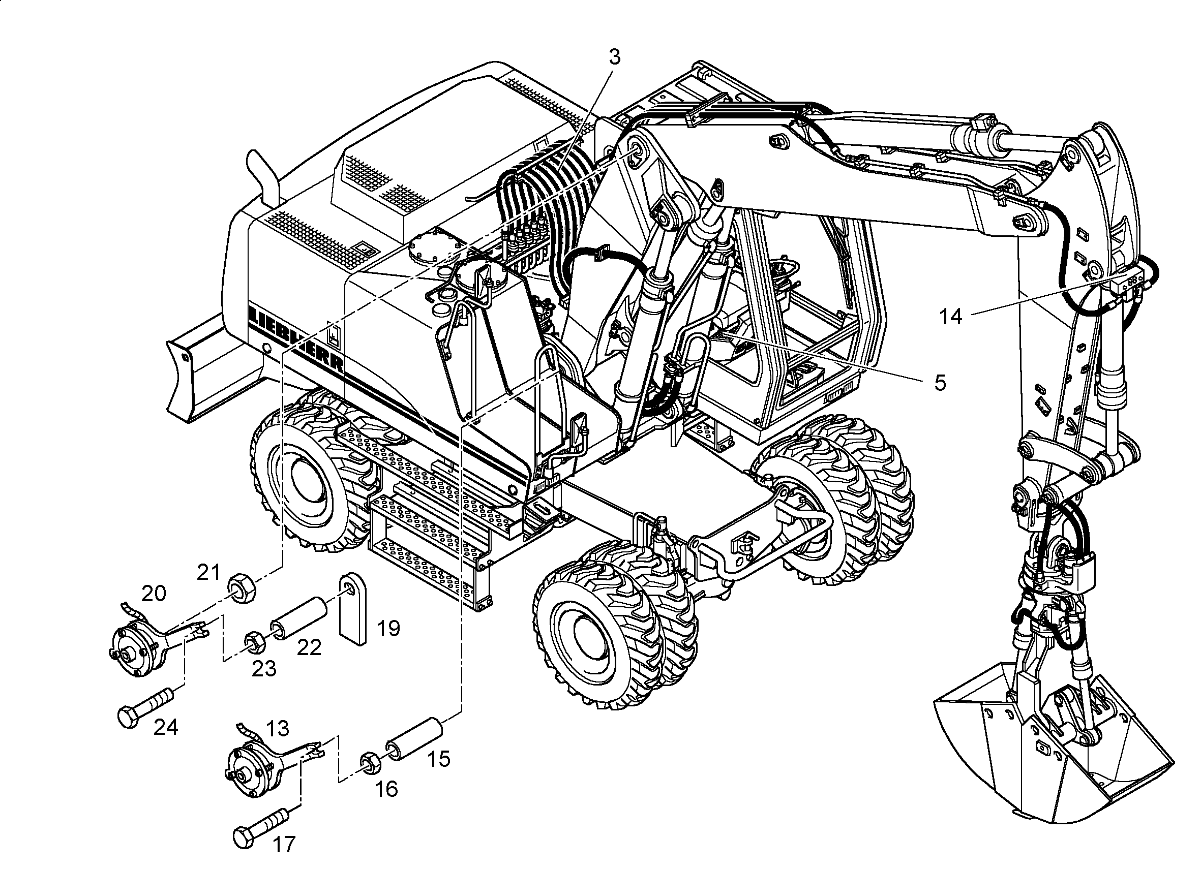 ГИДРАВЛИЧЕСКАЯ СИСТЕМА 9921058 LIEBHERR