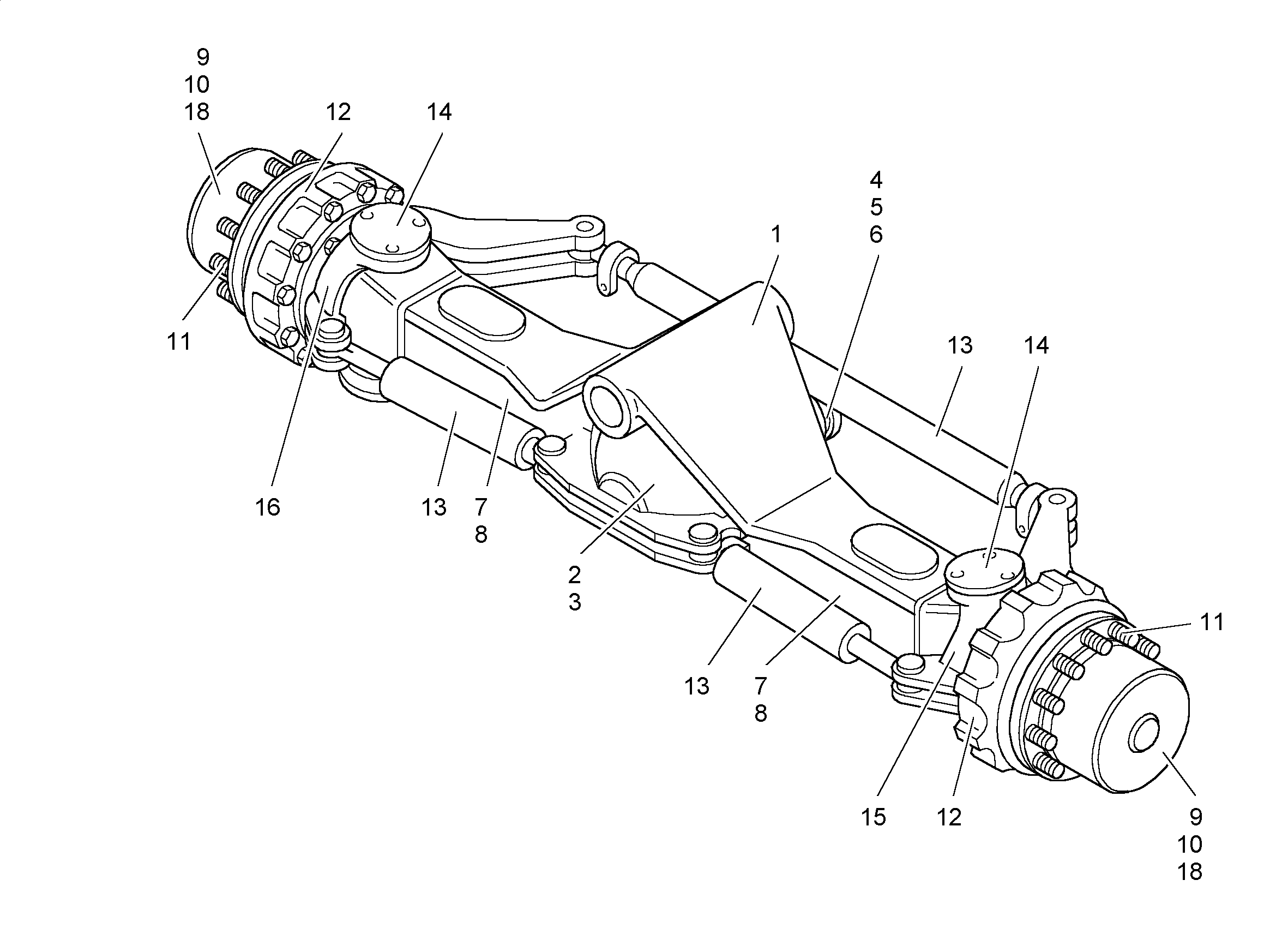 ПОВОРОТНЫЙ КУЛАК СПРАВА 7026965 LIEBHERR