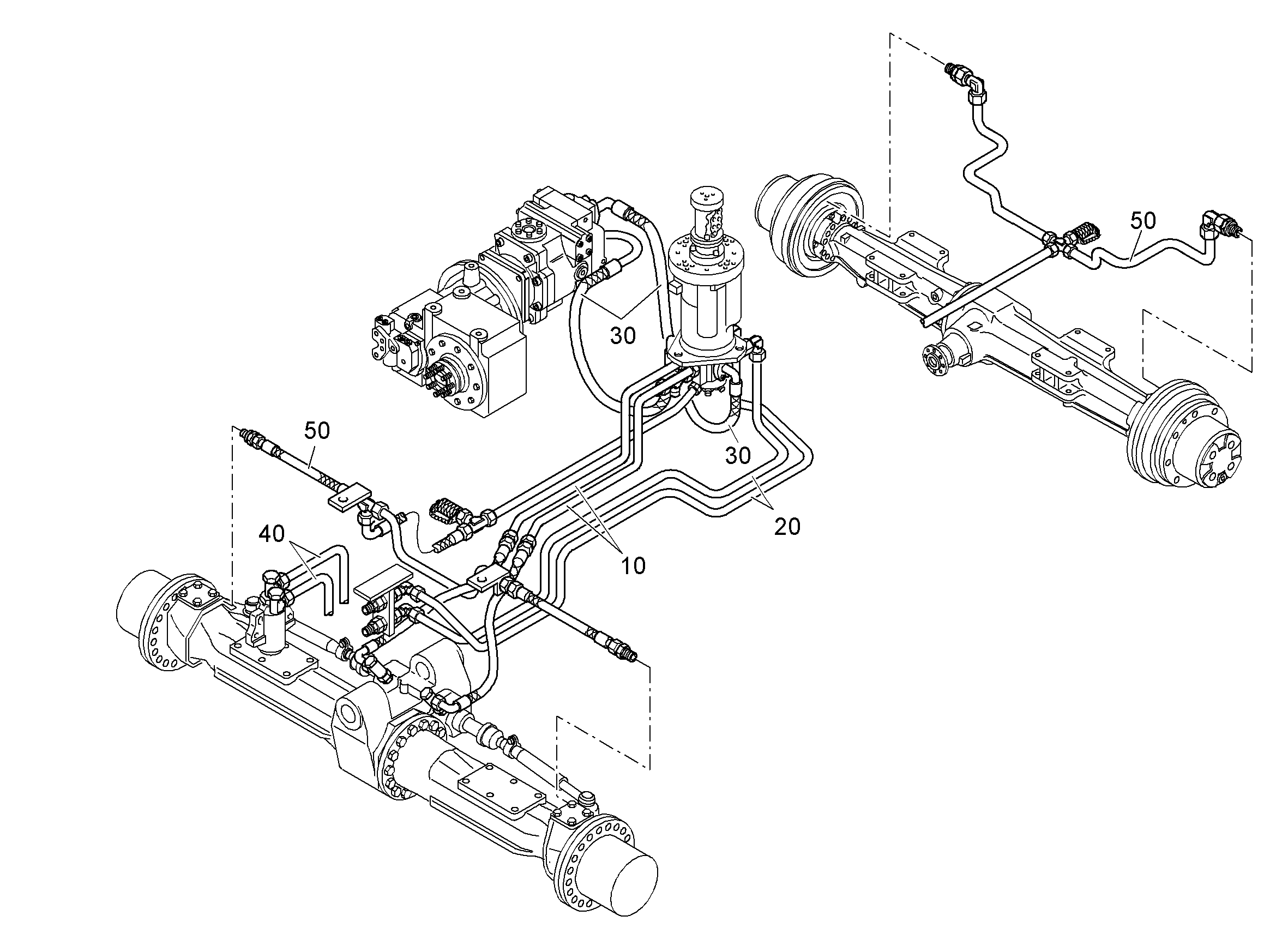 ГИДРАВЛИЧЕСКАЯ ЛИНИЯ ОПОРА 9922067 LIEBHERR