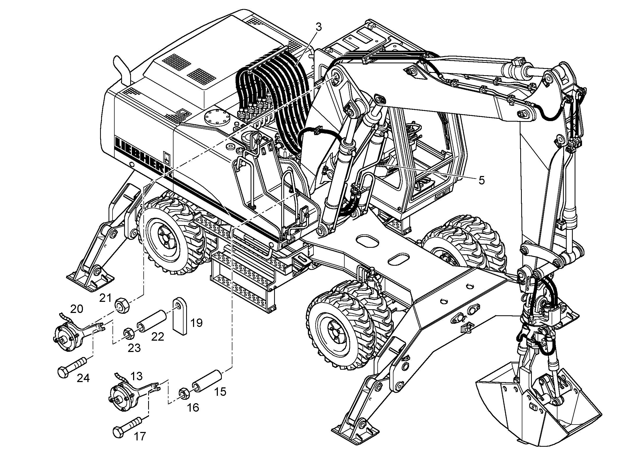 ГИДРАВЛИЧЕСКАЯ СИСТЕМА 9922234 LIEBHERR