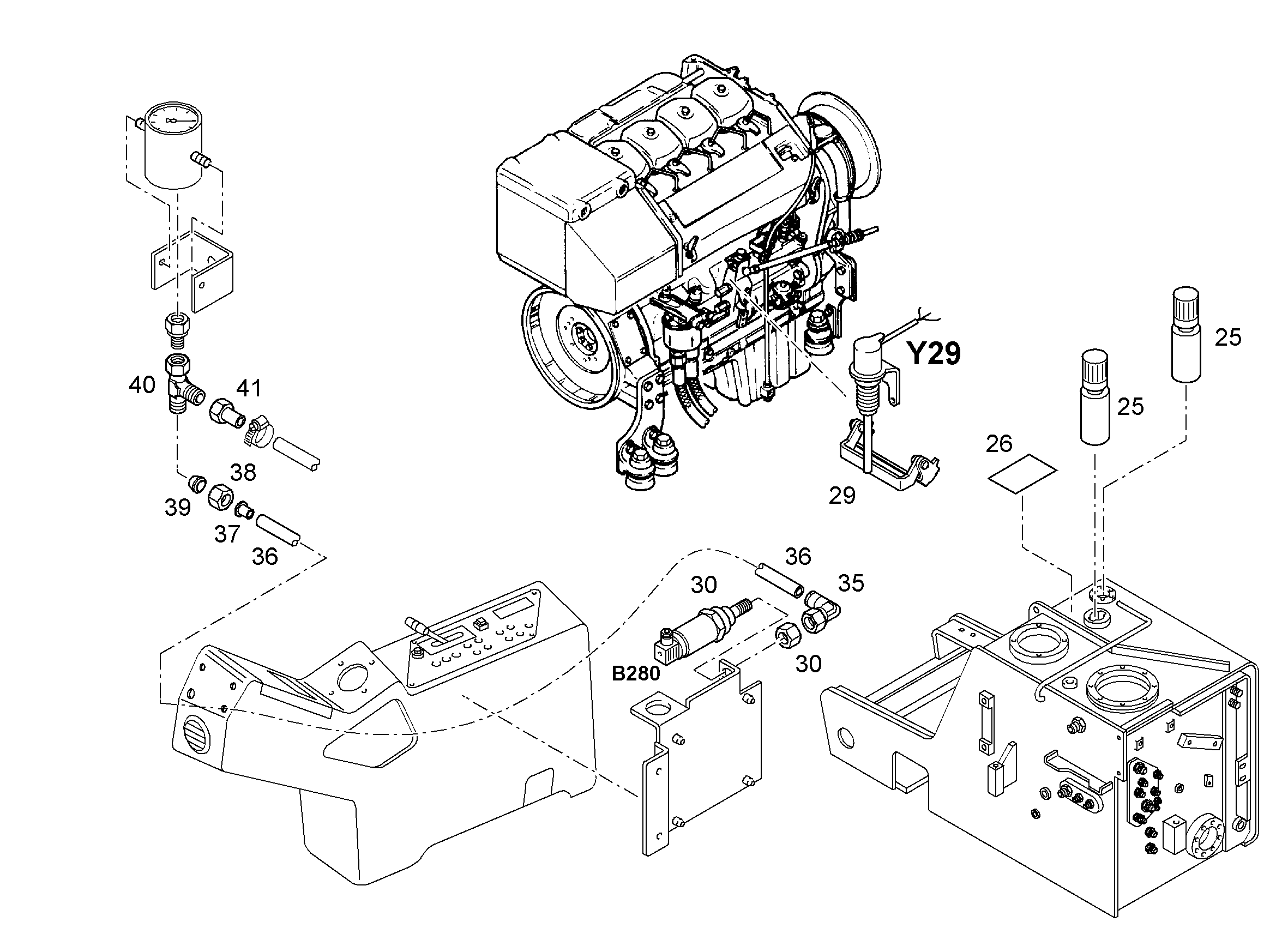 ОСТАНОВКА ДВИГАТЕЛЯ 7026915 LIEBHERR