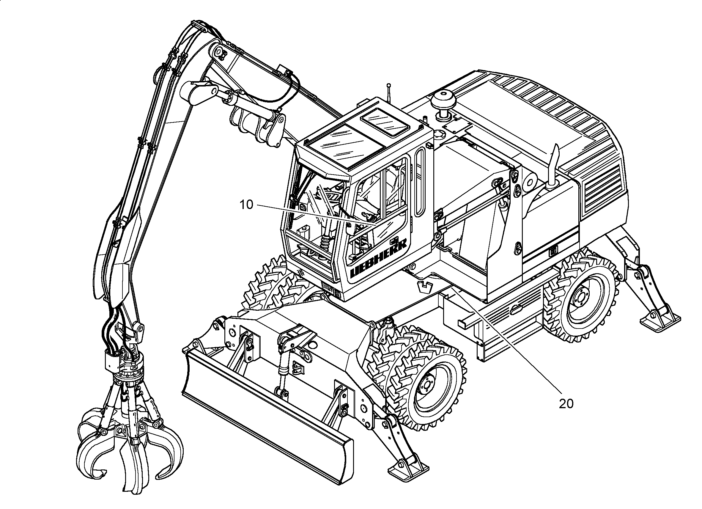 ЭЛЕКТРИЧЕСКИЕ ЧАСТИ ПОВ.ПЛАТФ. 9922823 LIEBHERR