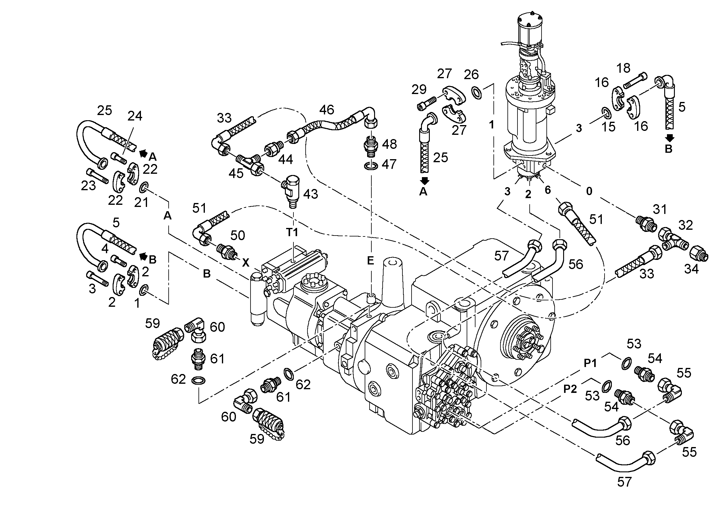 ШЛАНГ 25X950 7028361 LIEBHERR