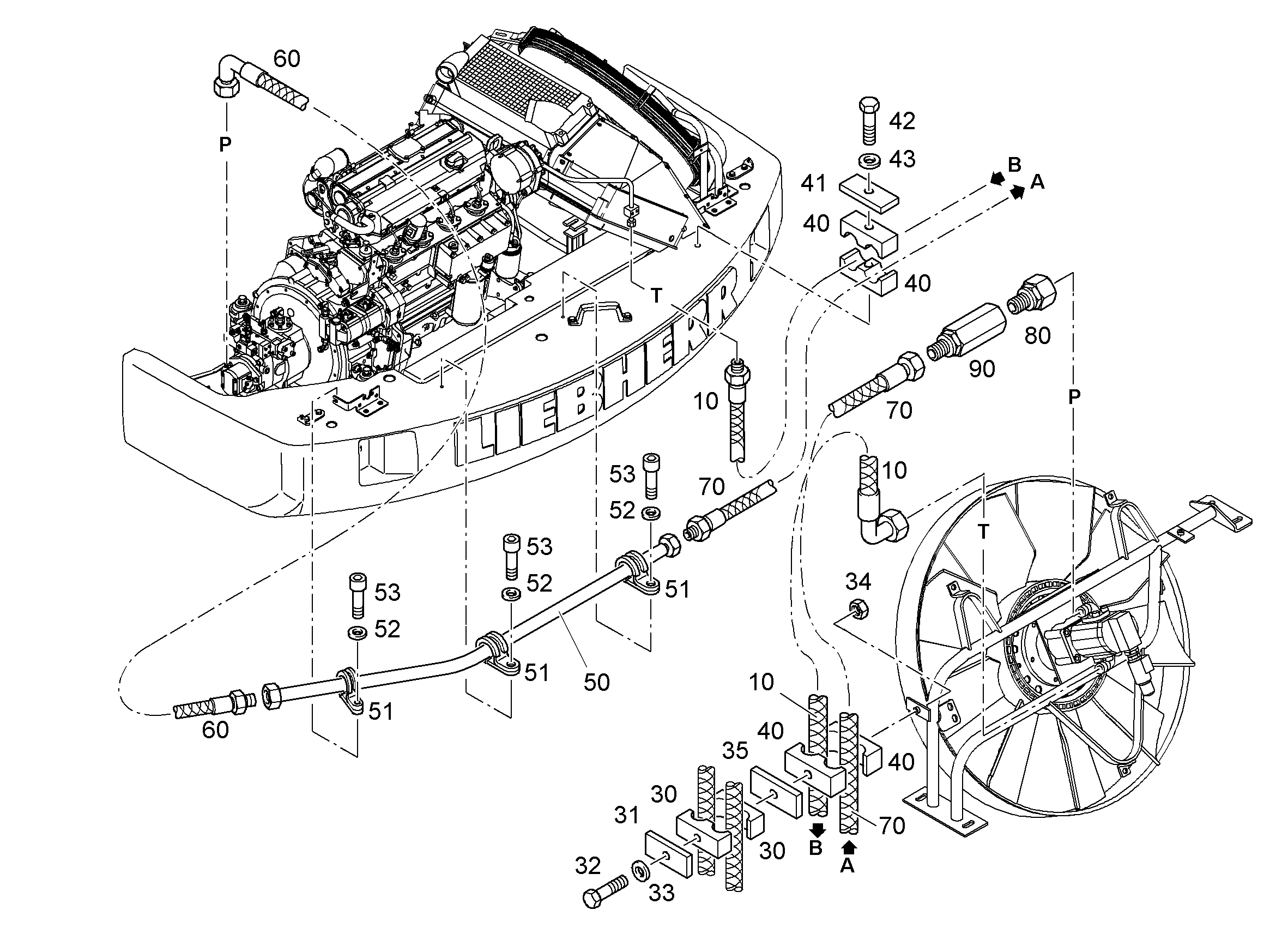 ШЛАНГ 12X1300 10010741 LIEBHERR