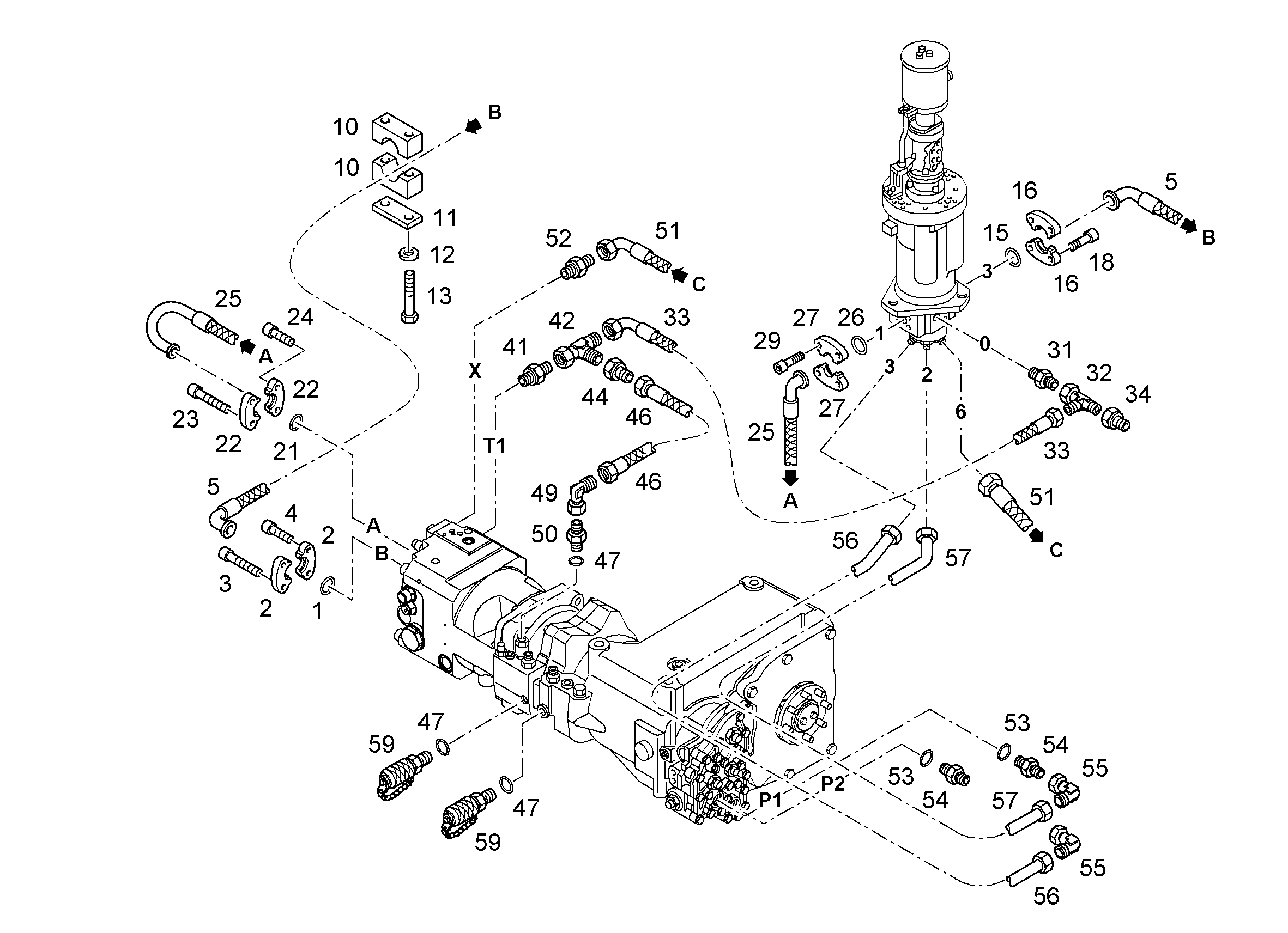 ШЛАНГ 25X850 10037933 LIEBHERR