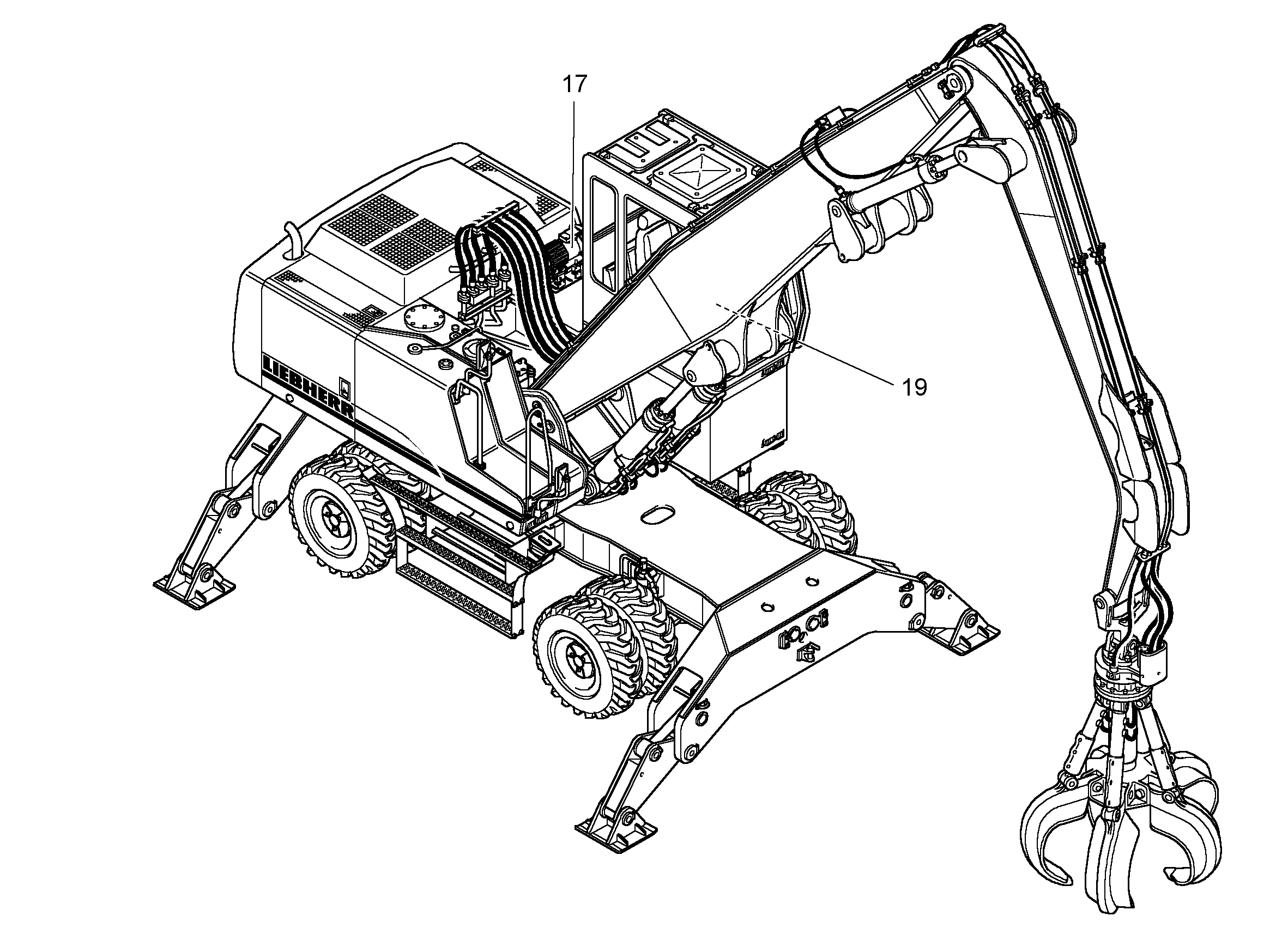 ГИДРАВЛИЧЕСКАЯ СИСТЕМА 9960054 LIEBHERR