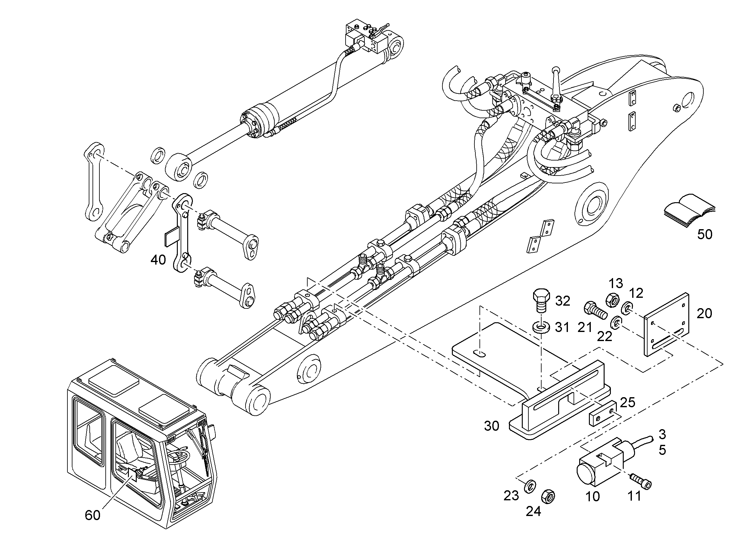 ГИДРАВЛИЧЕСКАЯ СИСТЕМА 9959611 LIEBHERR