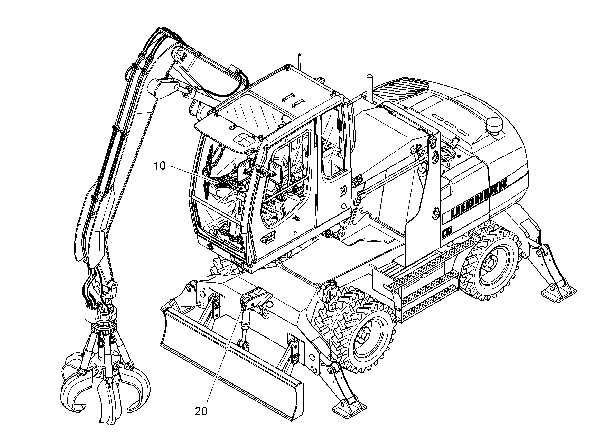 ЭЛЕКТРИЧЕСКИЕ ЧАСТИ ШАССИ 9961836 LIEBHERR