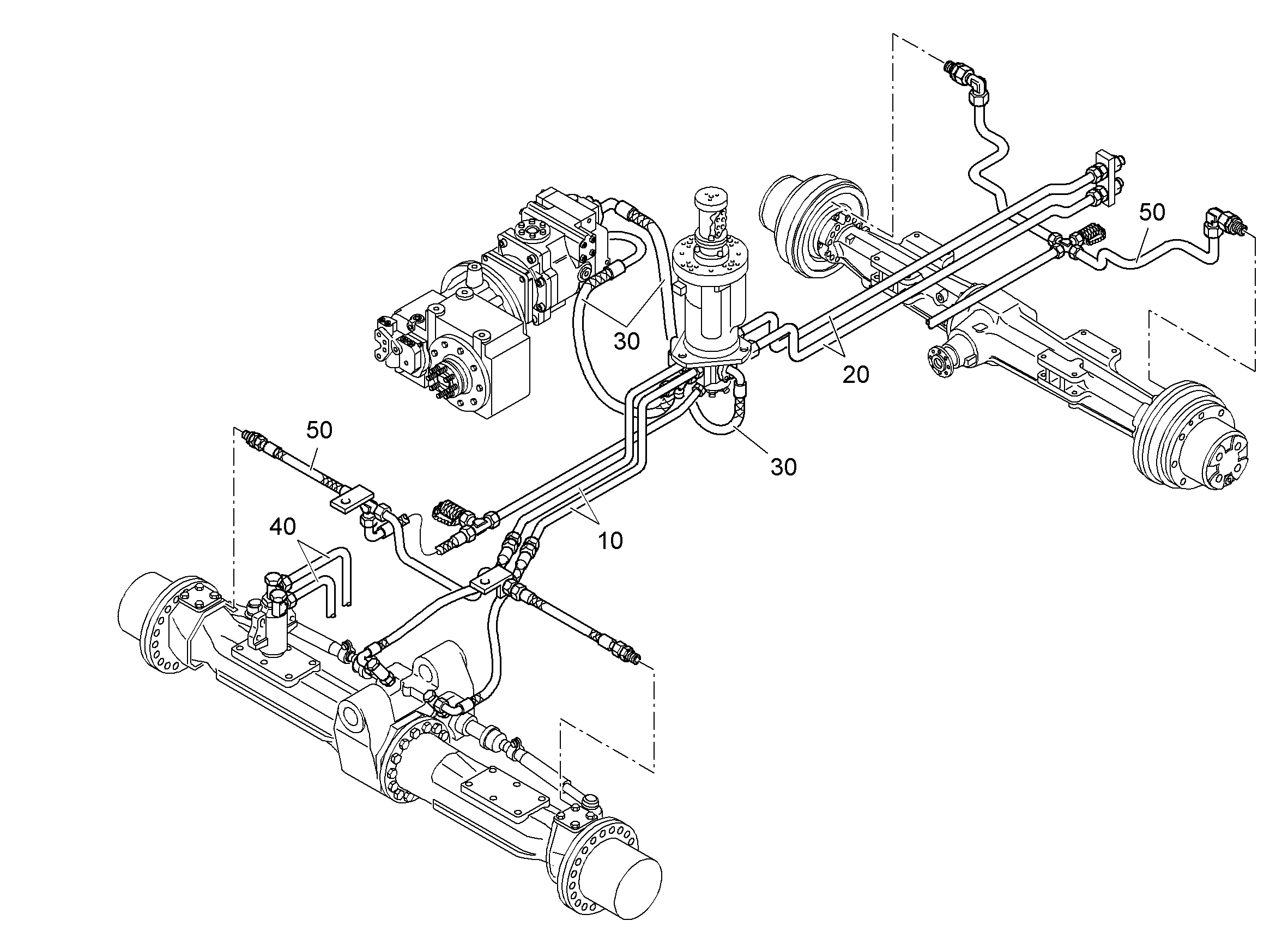 ГИДРАВЛИЧЕСКАЯ ЛИНИЯ ОПОРА 9922705 LIEBHERR