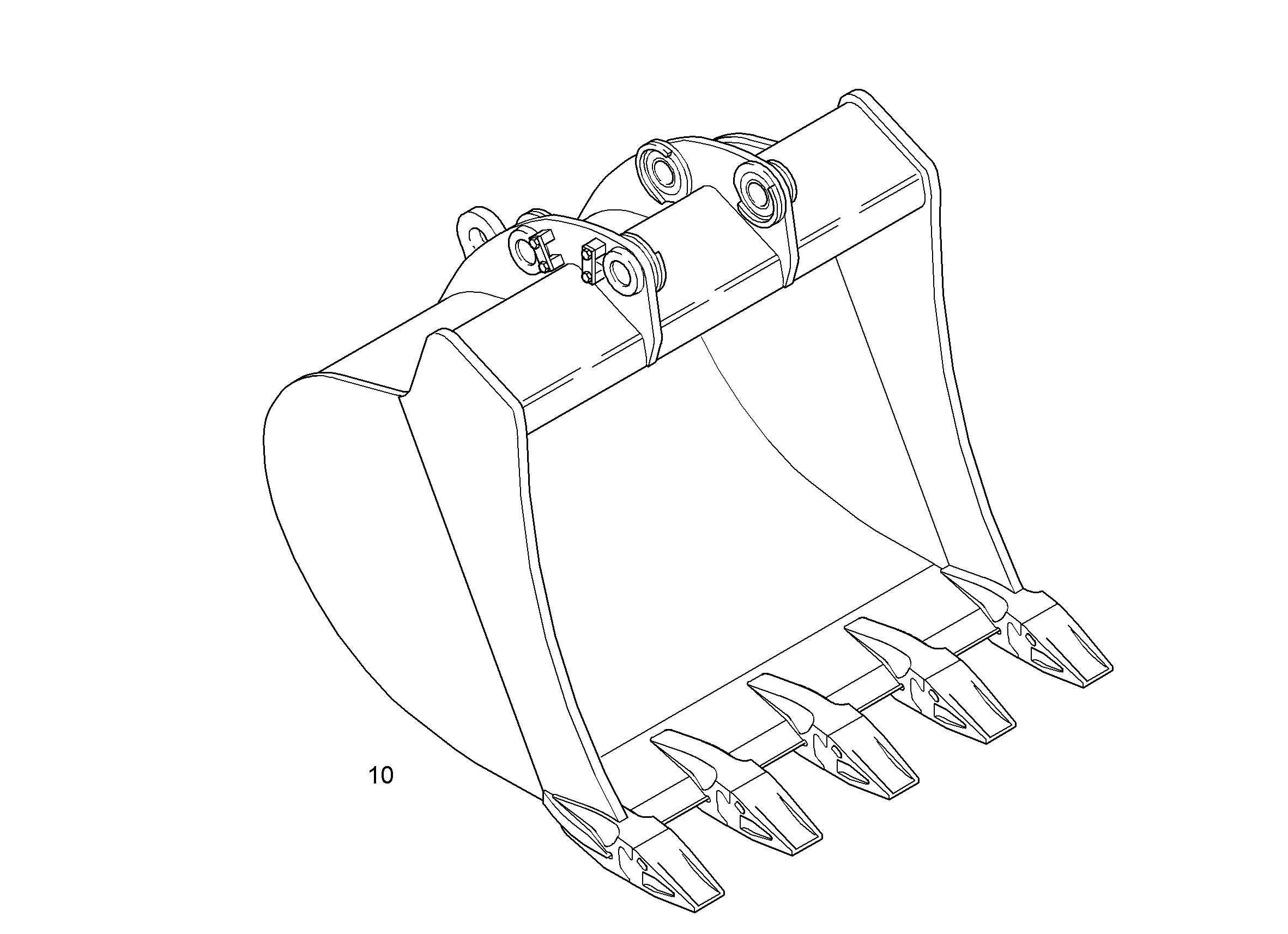 ЛОПАТА ОБРАТНАЯ 1250mm 0,85m³ 9286437 LIEBHERR