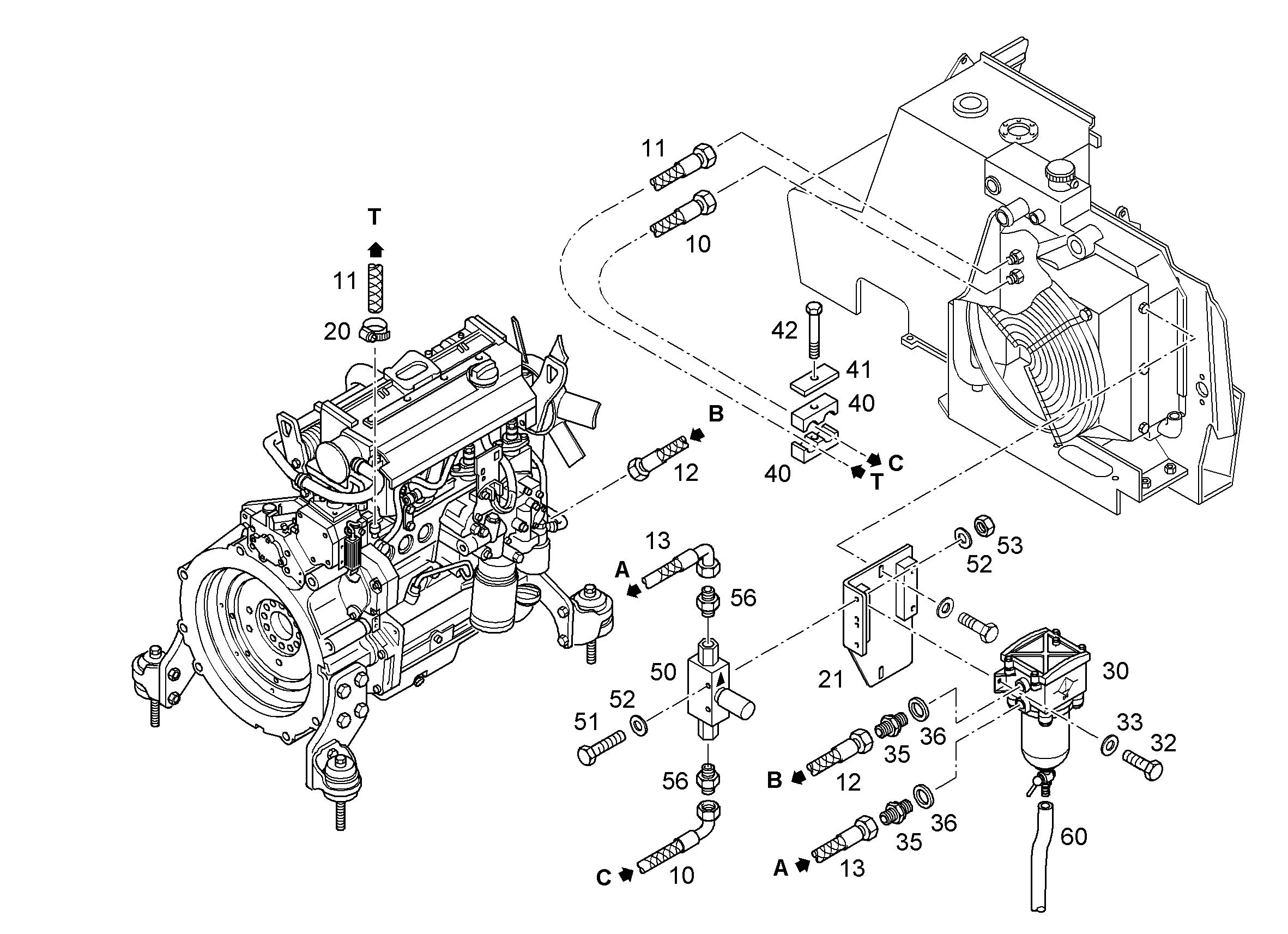 ШЛАНГ УПРАВЛЕНИЯ 10X500 7402829 LIEBHERR