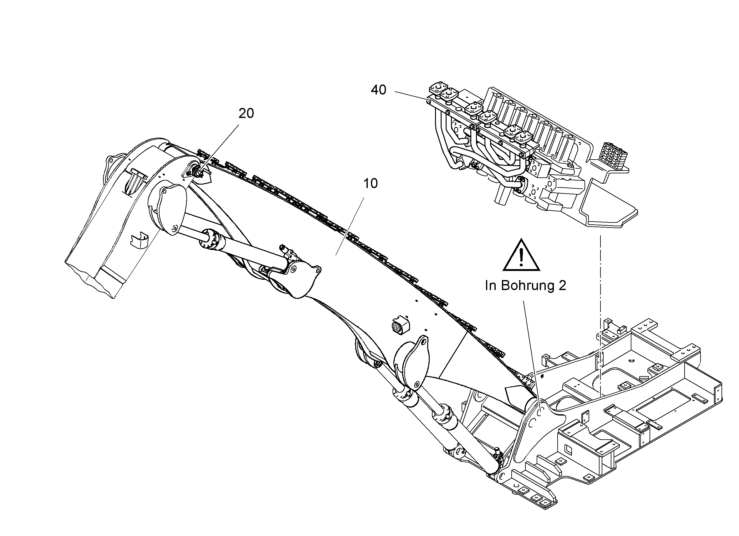 ОТКЛЮЧЕНИЕ ЦИЛИНДРА РУКОЯТИ 9281287 LIEBHERR