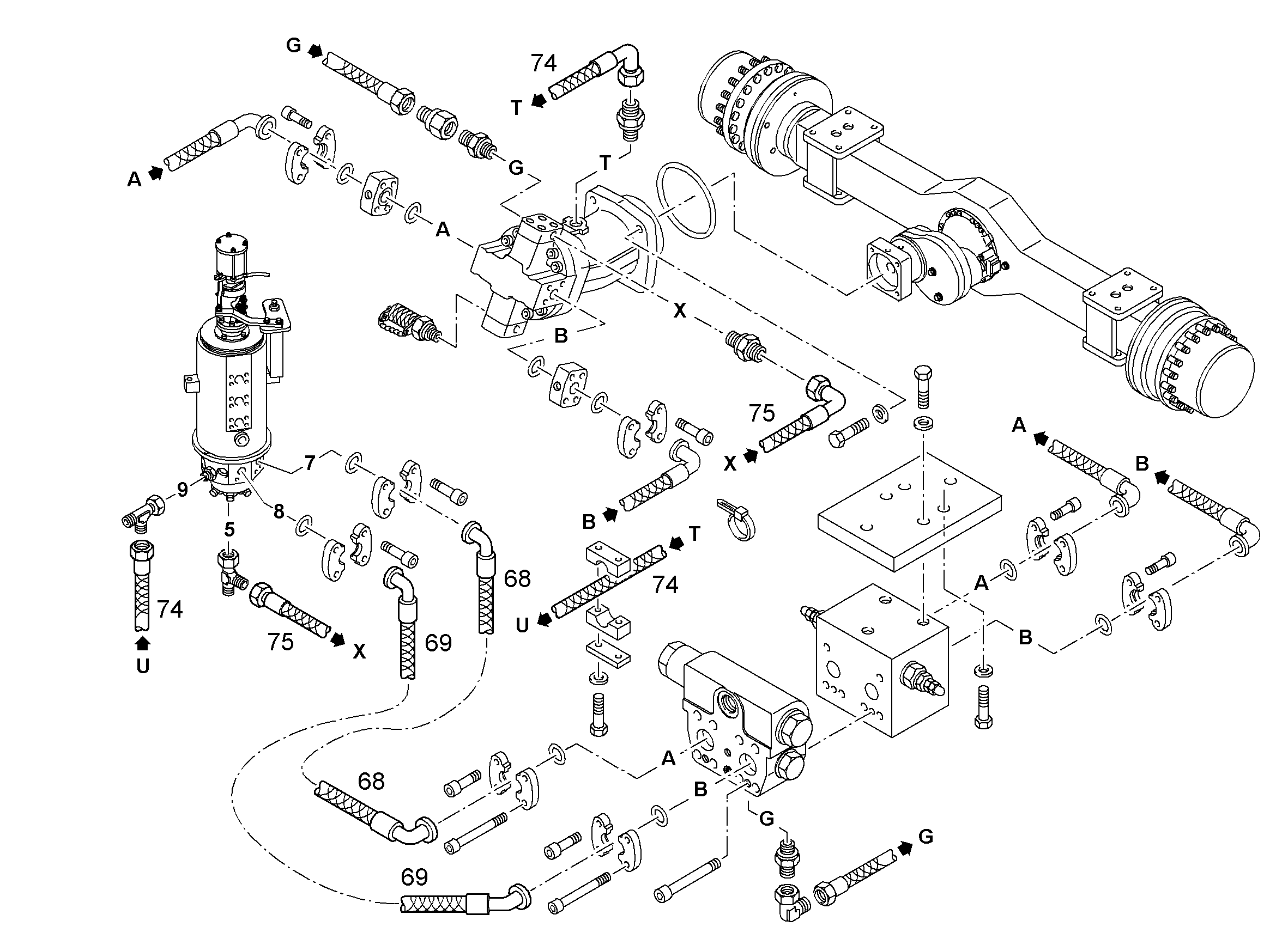 ШЛАНГ 32X3600 10014868 LIEBHERR