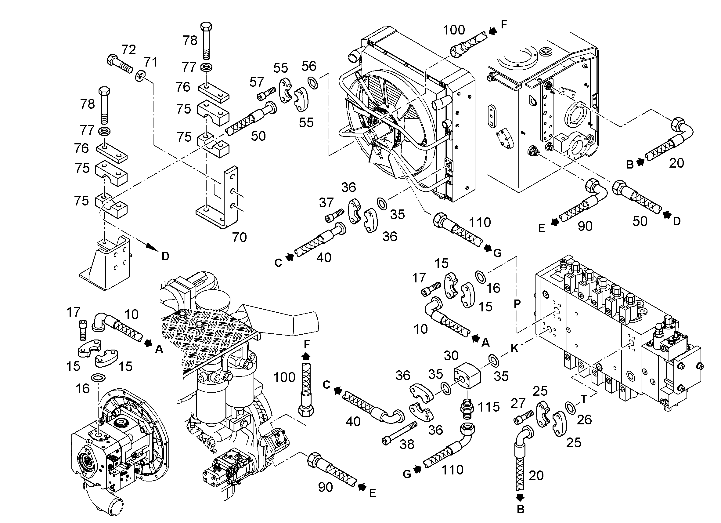 ШЛАНГ 32X550 10007787 LIEBHERR