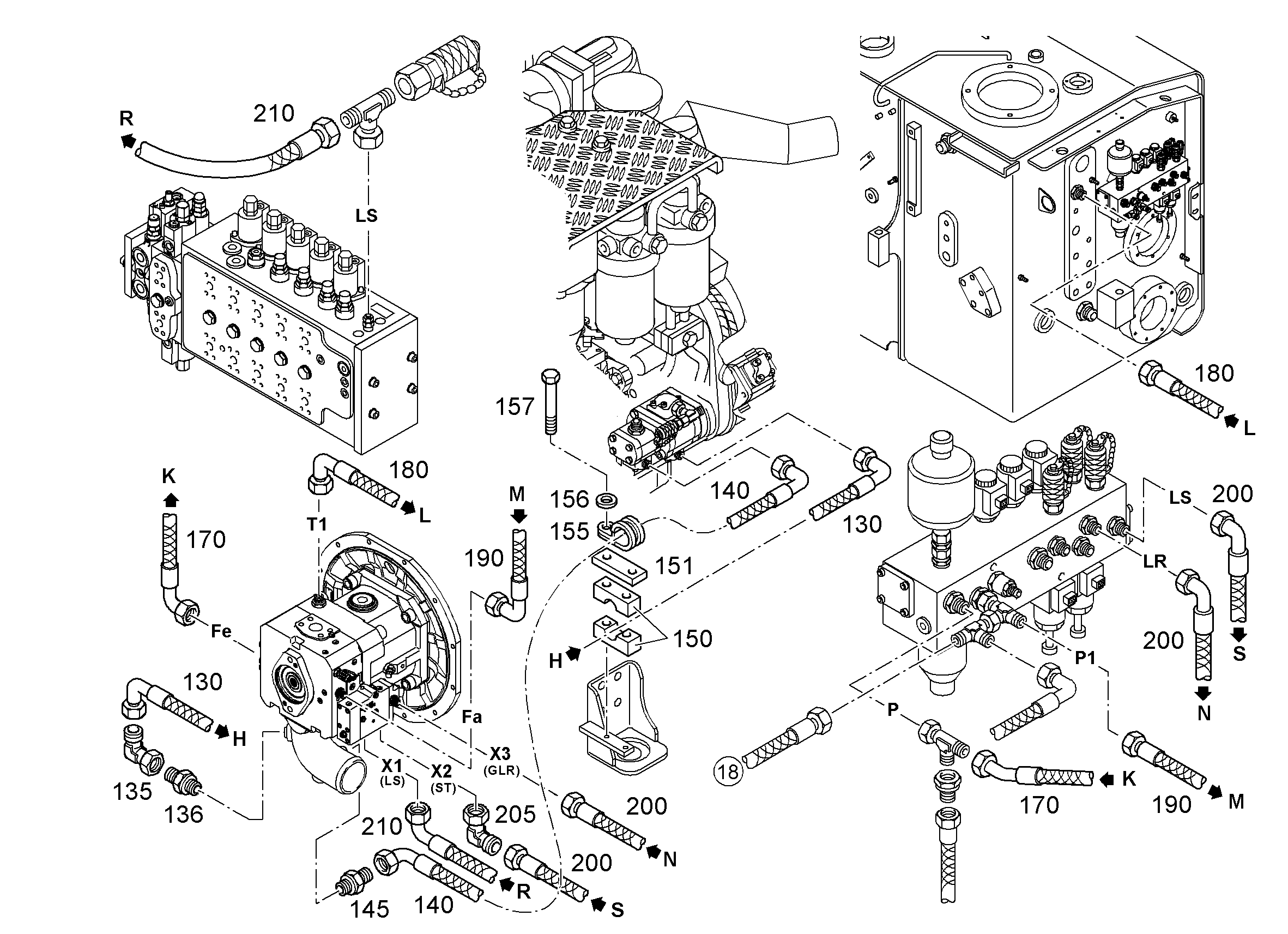ШЛАНГ 20X780 10007786 LIEBHERR