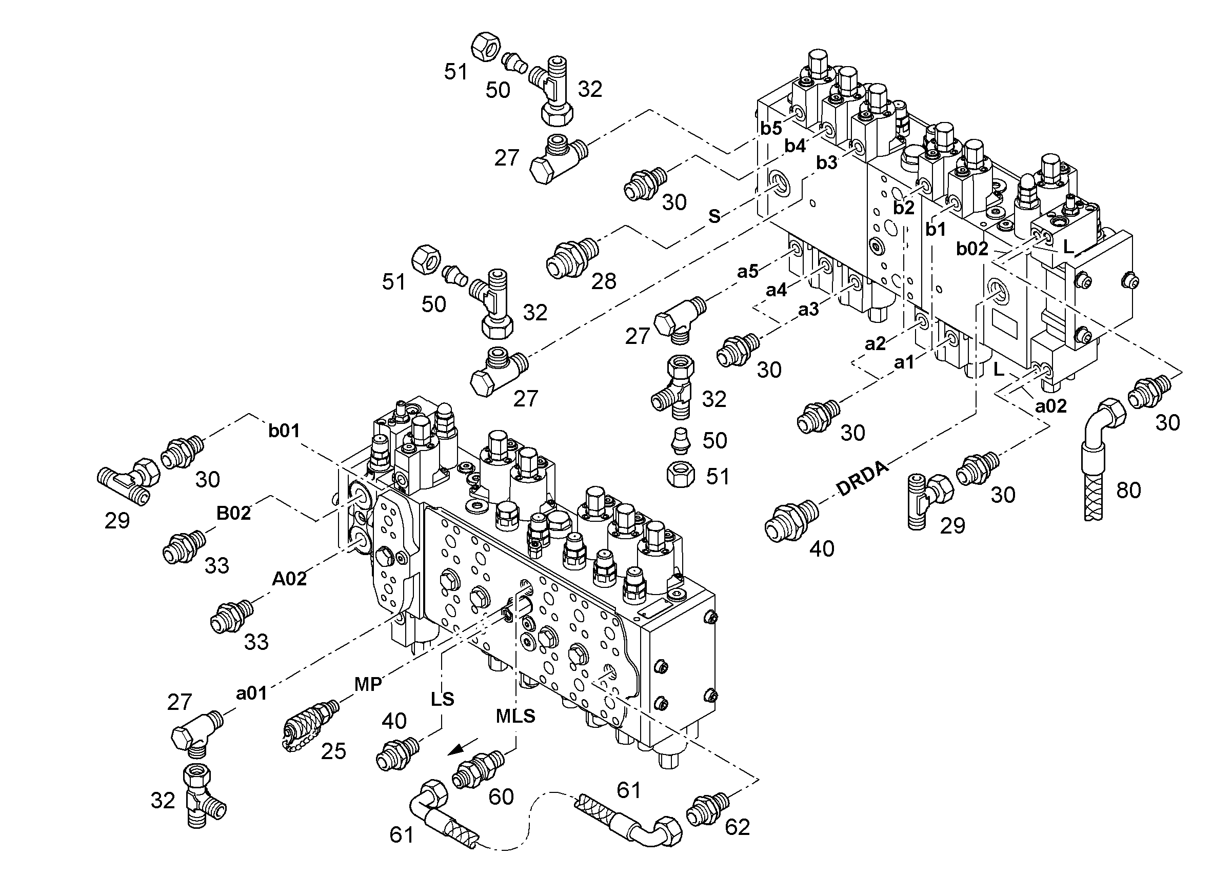ШЛАНГ 6X500 10007535 LIEBHERR
