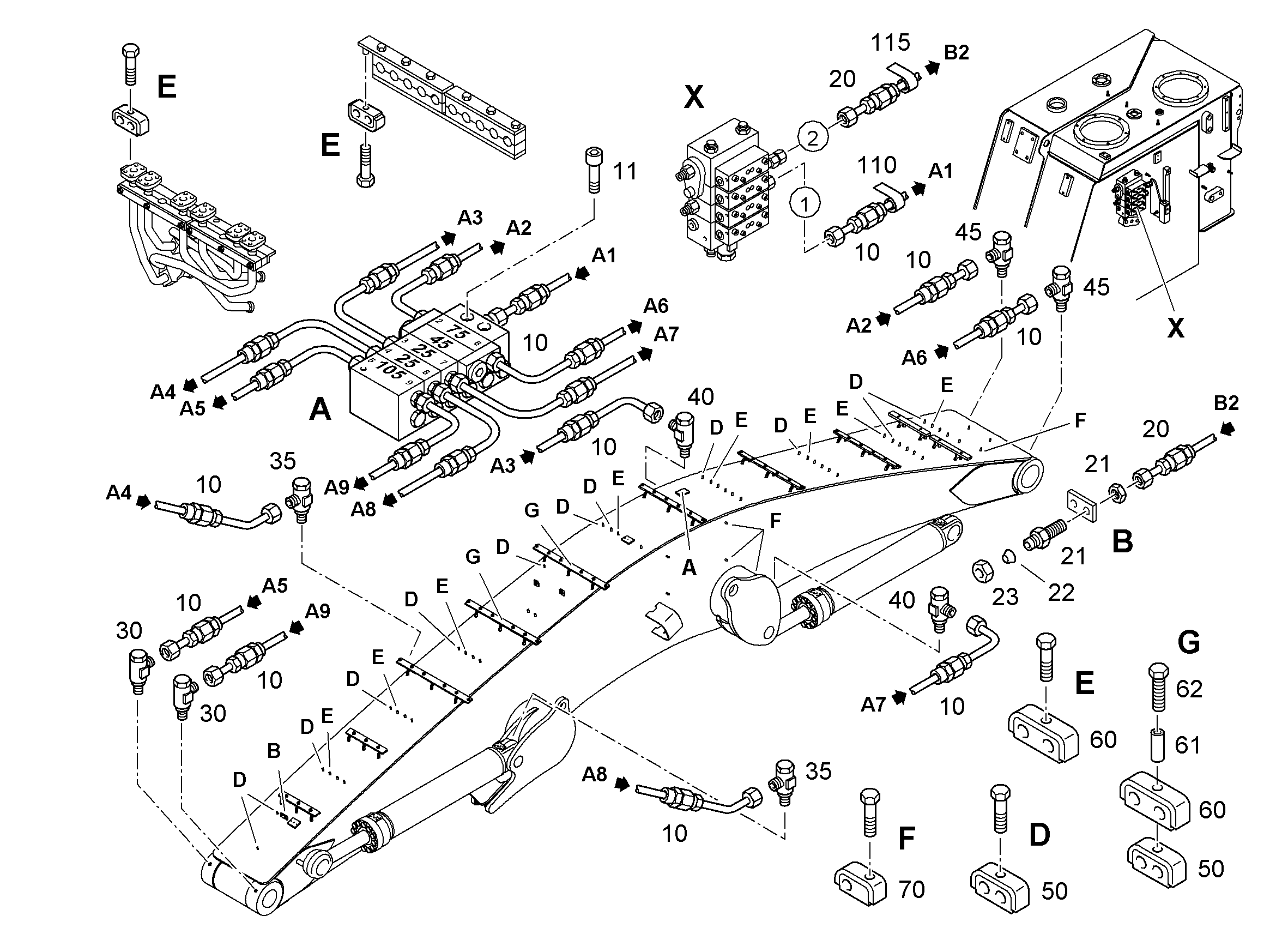 РАСПРЕДЕЛИТЕЛЬ MX-F 5/8 10220517 LIEBHERR