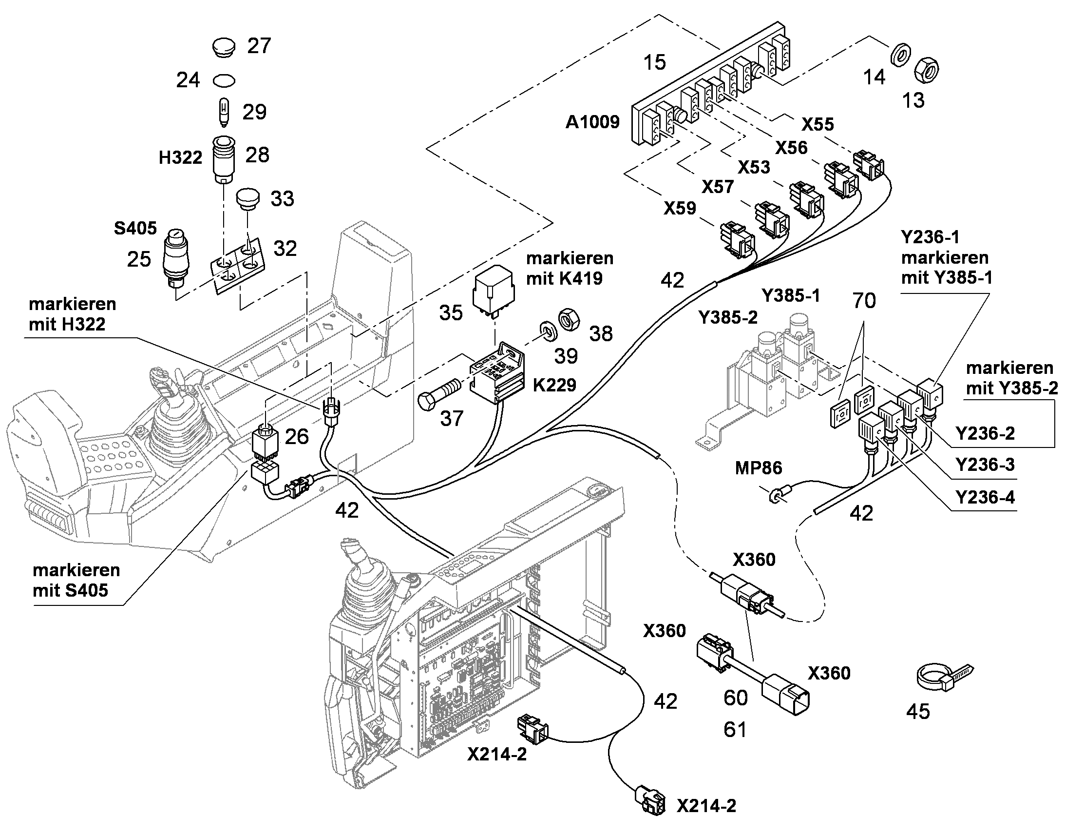 ПЕРЕКЛЮЧЕНИЕ УПРАВЛЕНИЕ 9628082 LIEBHERR