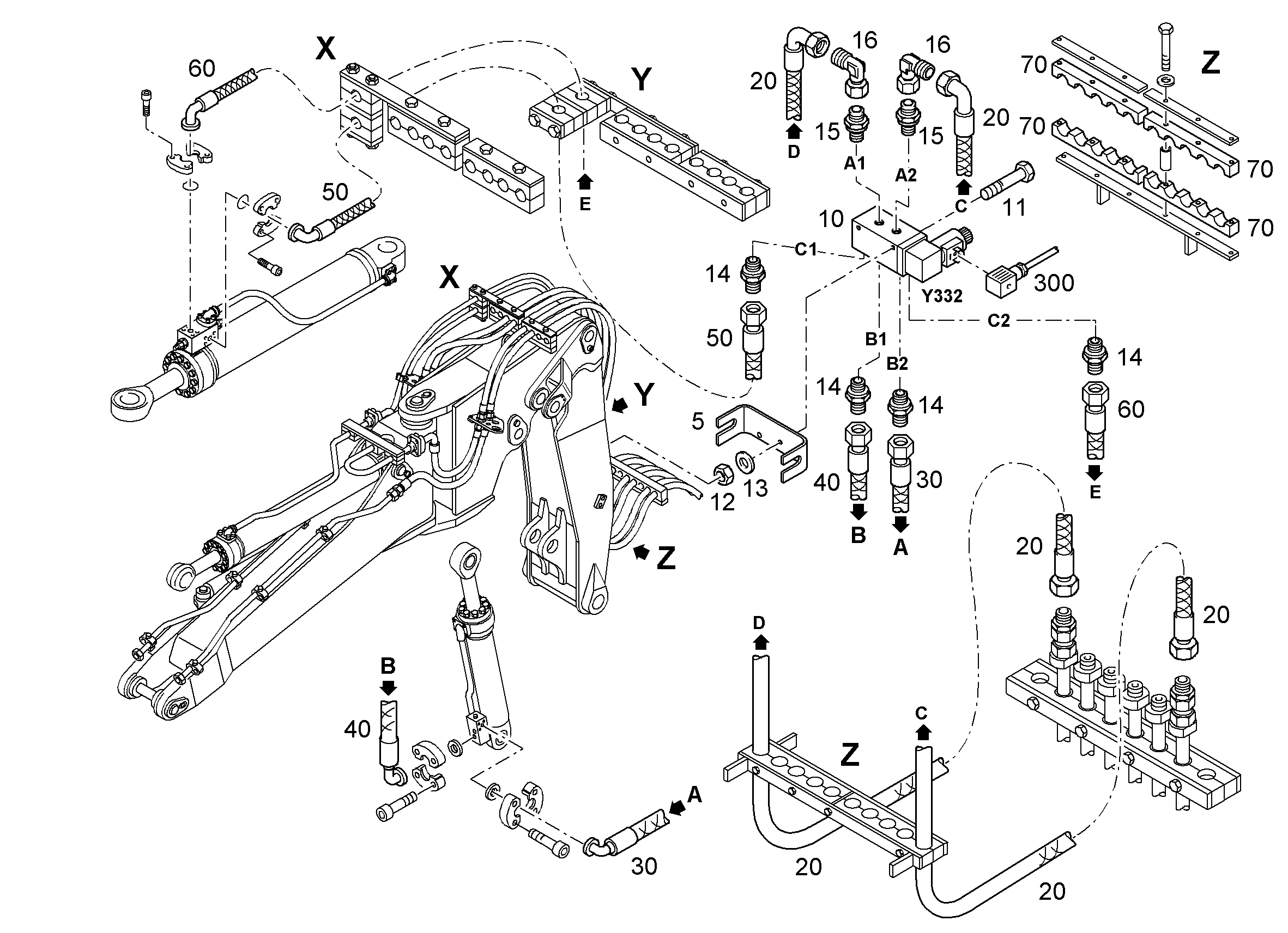 ШЛАНГ 20X2000 10006939 LIEBHERR