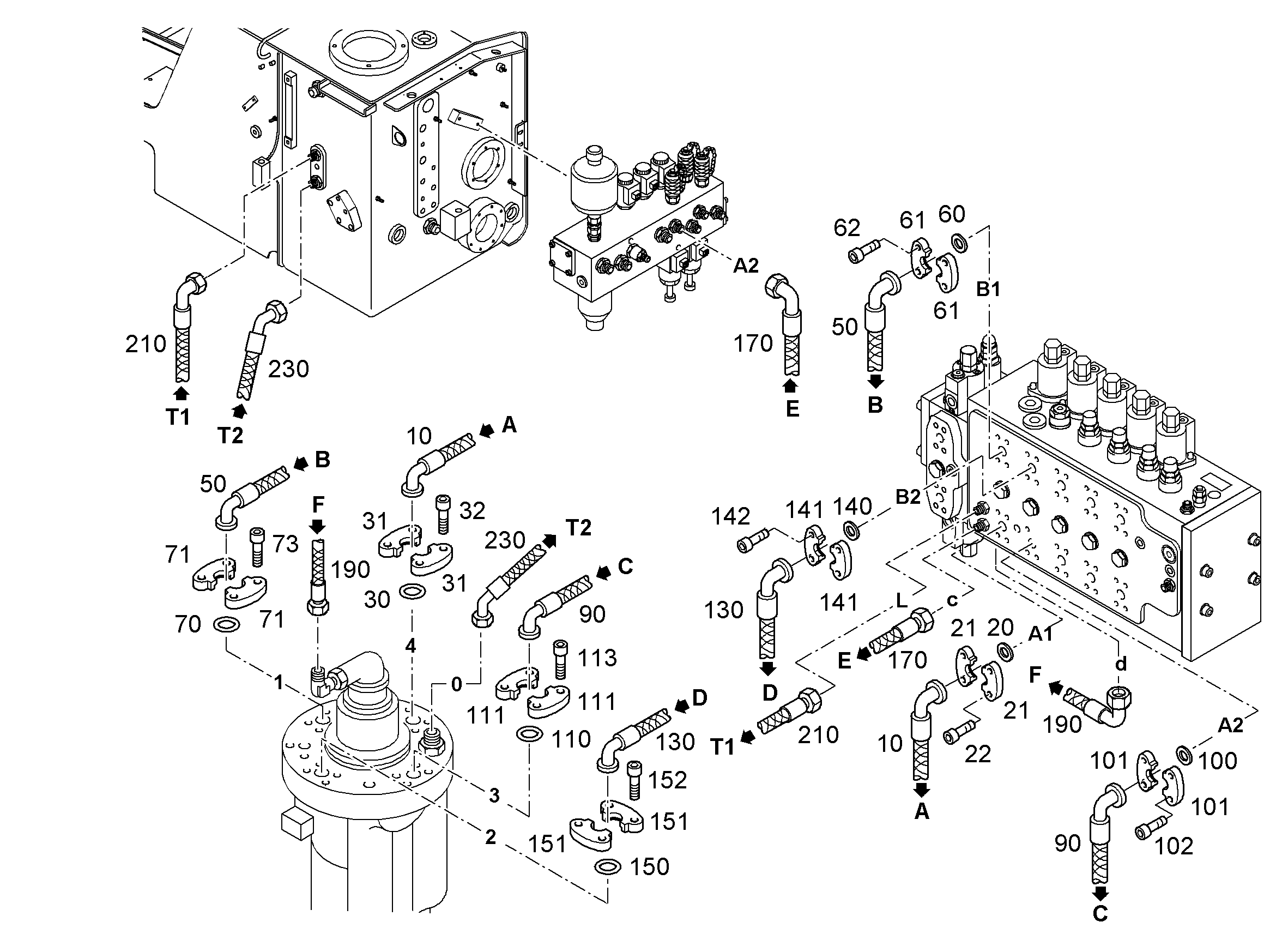 ШЛАНГ 20X1100 10008435 LIEBHERR