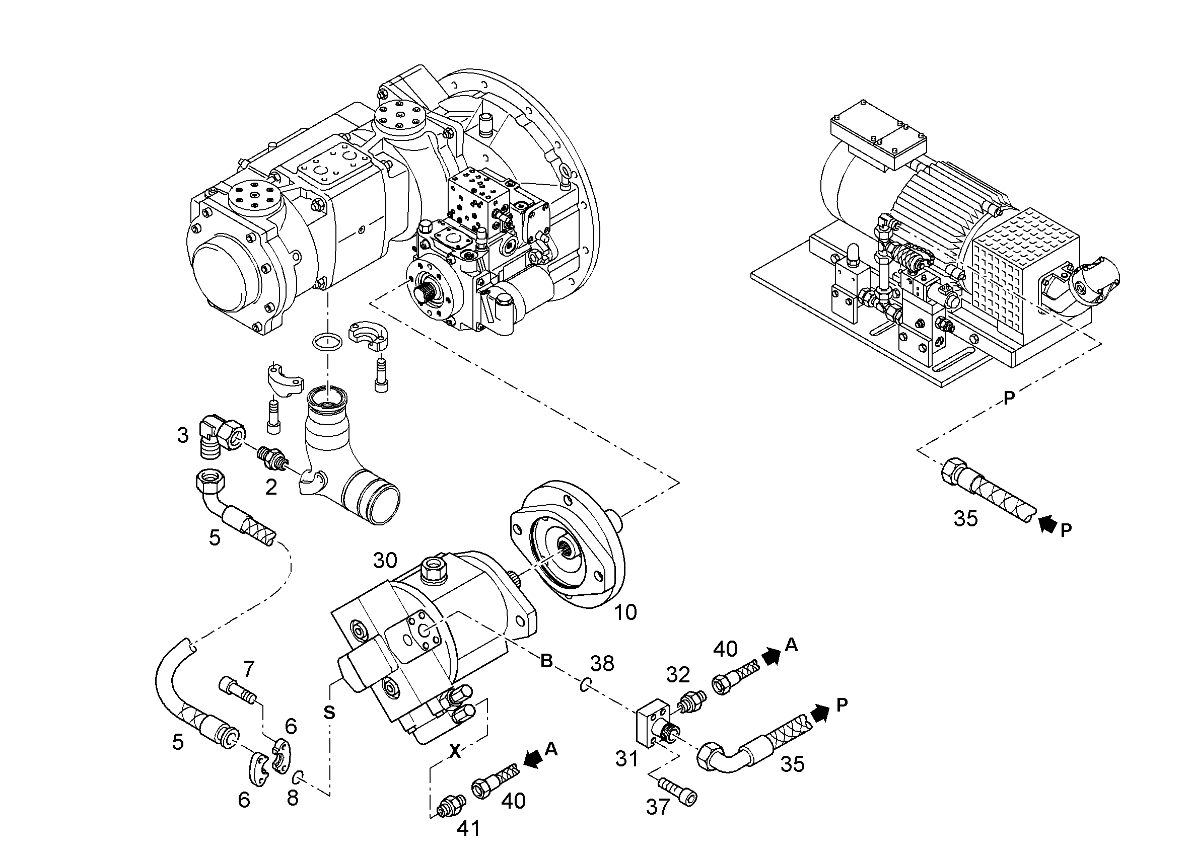 ШЛАНГ 32X540 10017429 LIEBHERR
