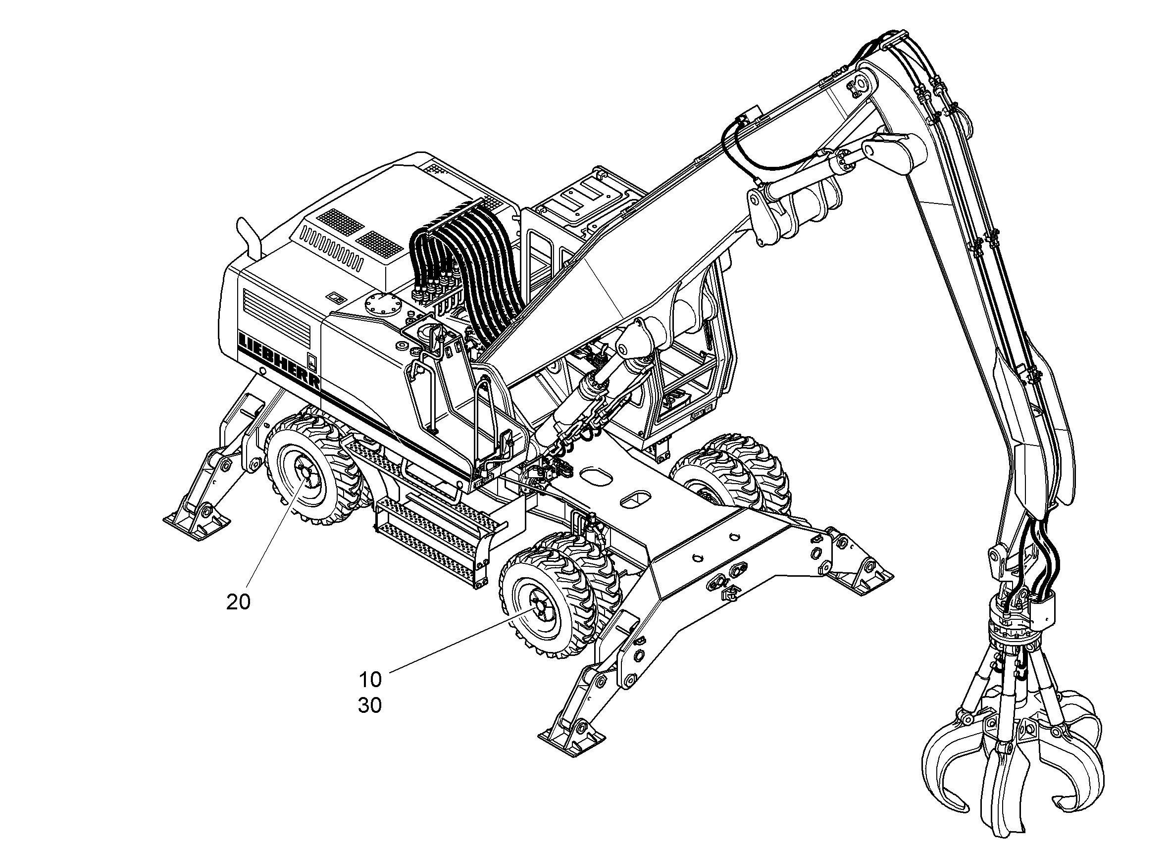 ТРУБОПРОВОДЫ ТОРМОЗОВ ГИДР. 9952684 LIEBHERR