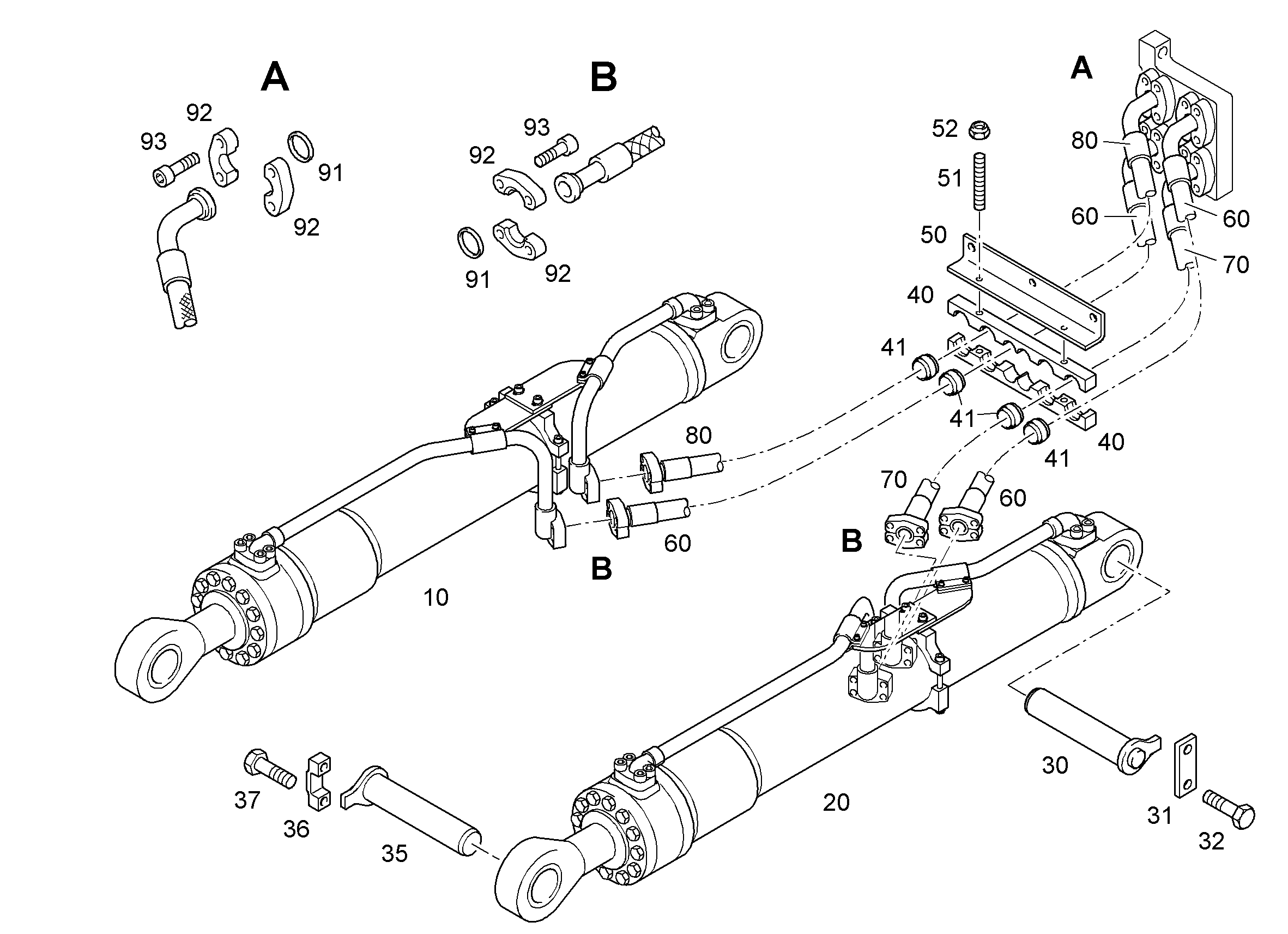 ПОДЪЕМНЫЙ ЦИЛИНДР СПРАВА 9288676 LIEBHERR